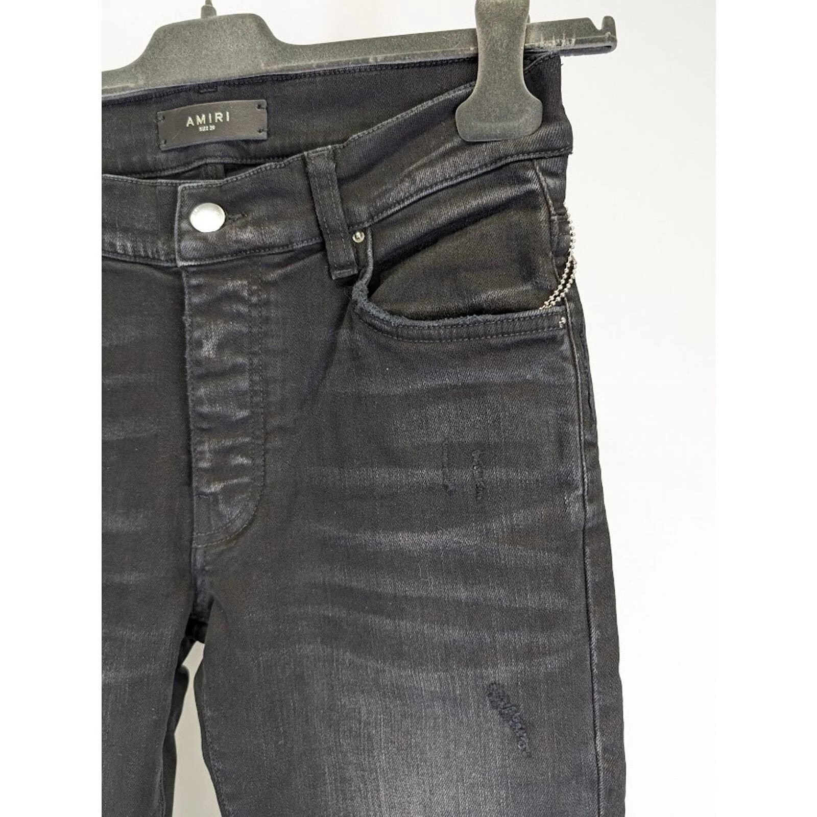Amiri o1rshd1 Q:2 / Core Applique Jean in Aged Black Size US 33 - 10 Thumbnail