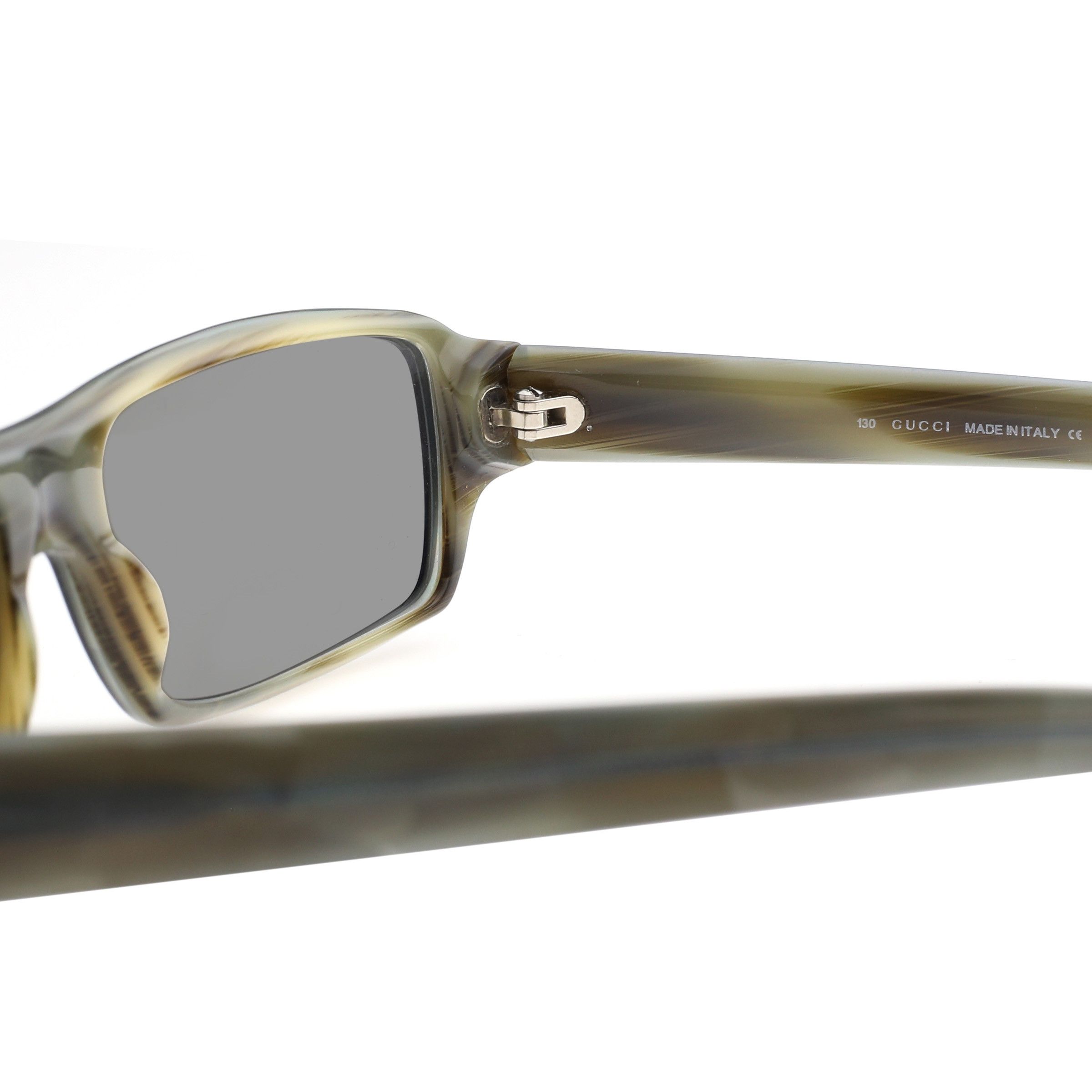 Gucci Gucci '00s Green Rectangular Frame Sunglasses Size ONE SIZE - 3 Thumbnail
