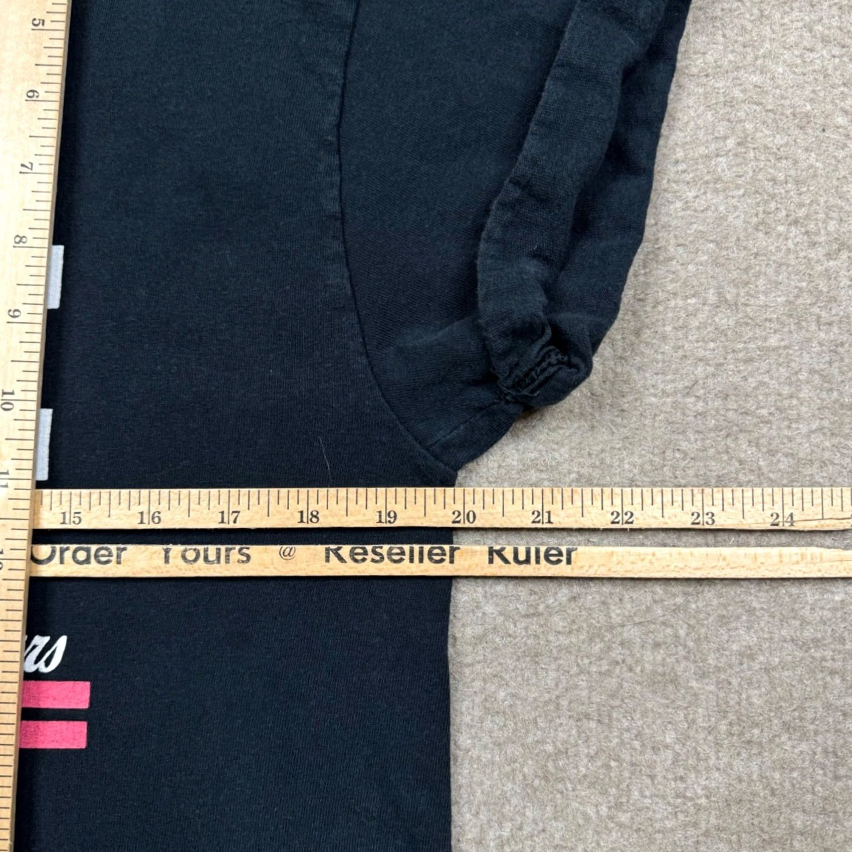 Topshop Topshop T Shirt Womens Size 10 Black Short Sleeve Amore Logo Casual Ladies Size L / US 10 / IT 46 - 4 Thumbnail