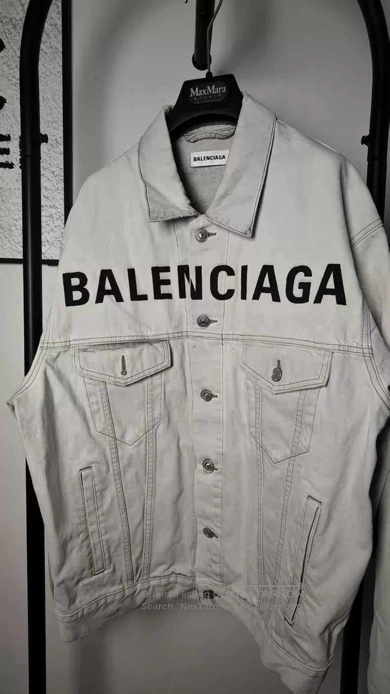 Balenciaga Balenciaga Denim Jacket Size XXS / US 00 / IT 34 - 1 Thumbnail