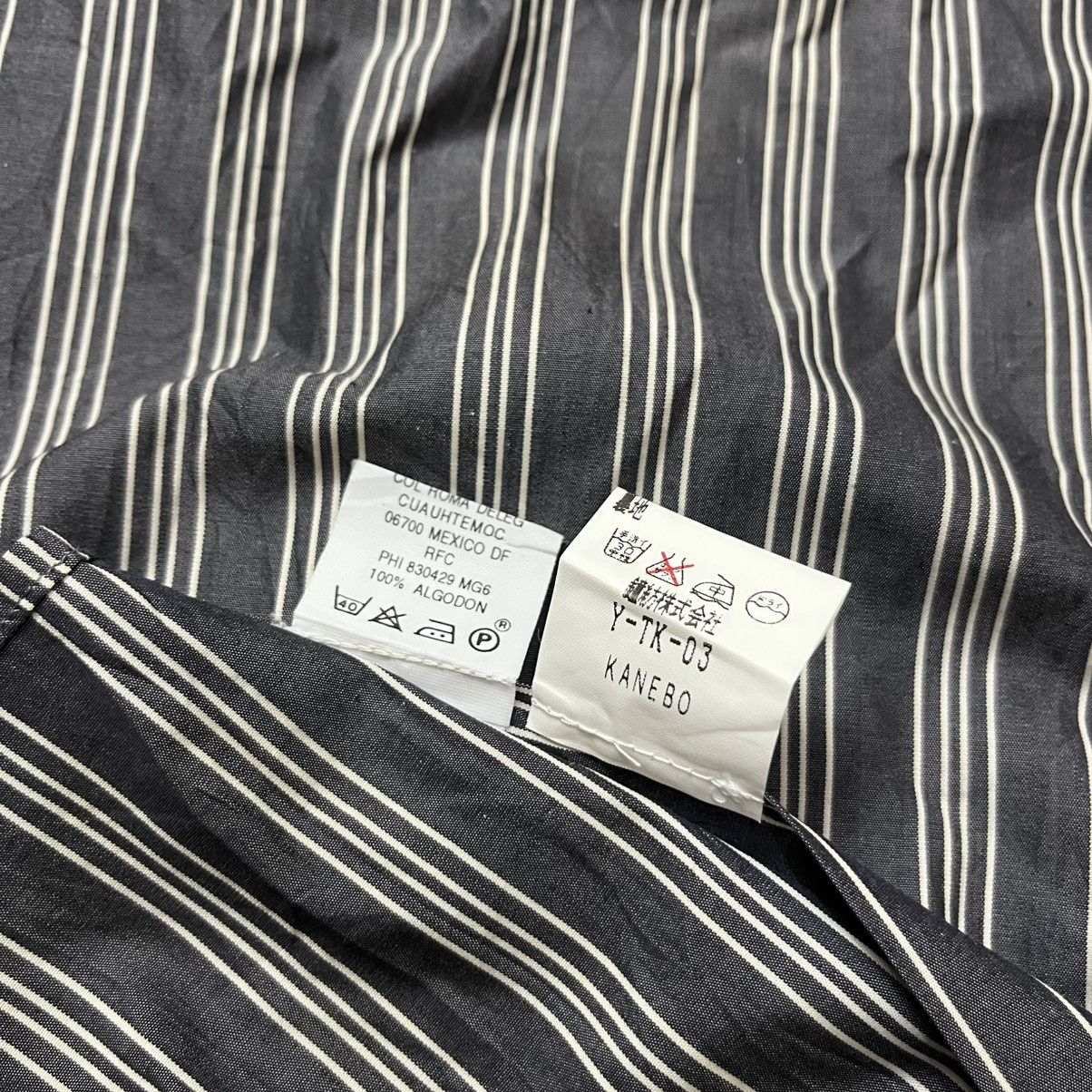 Dior Christian Dior Monsieur Vintage Stripe Button Shirt Size US XL / EU 56 / 4 - 10 Thumbnail