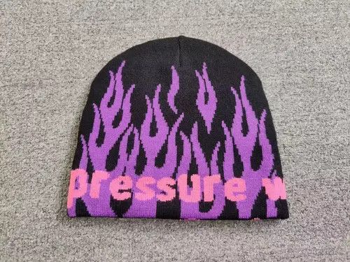 Other Pressure World Order Flames Graphic Beanie Hat Black Size ONE SIZE - 1 Thumbnail