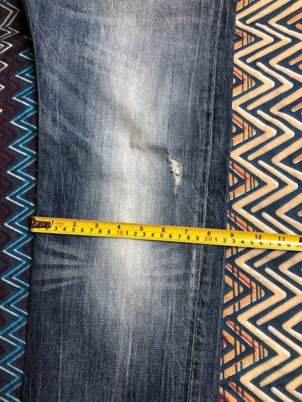 Diesel × Vintage Vintage Y2K Diesel Washed Distressed Denim Jeans Slim Size US 33 - 18 Thumbnail