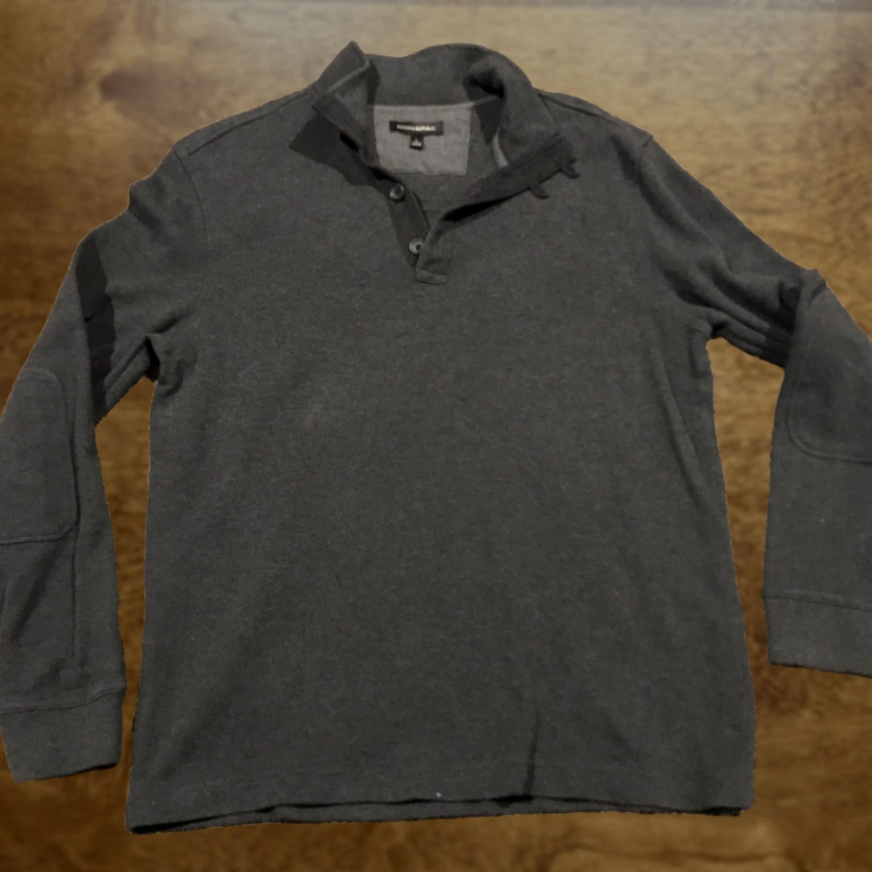 Banana Republic Banana Republic Mens L Gray Cotton Sweater Collared Zipper Pullover Knit Size US L / EU 52-54 / 3 - 1 Thumbnail