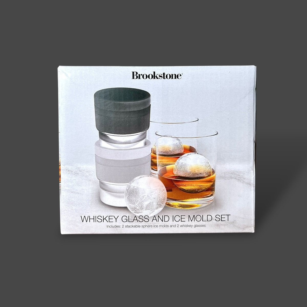 Other Brookstone Whisky Glass (2 ea) and Ice Ball Mold Set Size ONE SIZE - 4 Thumbnail