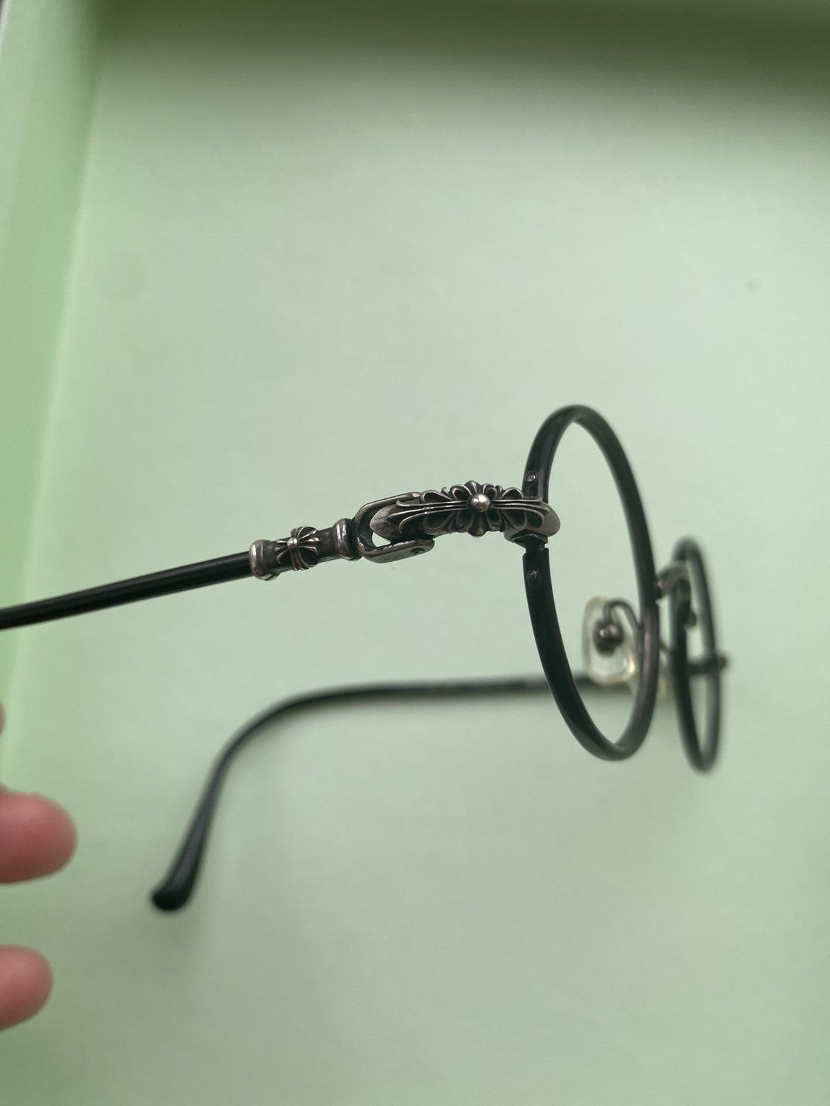 Chrome Hearts Chrome Hearts Frame WOLFY-A 45-23-144 BK Size ONE SIZE - 8 Thumbnail