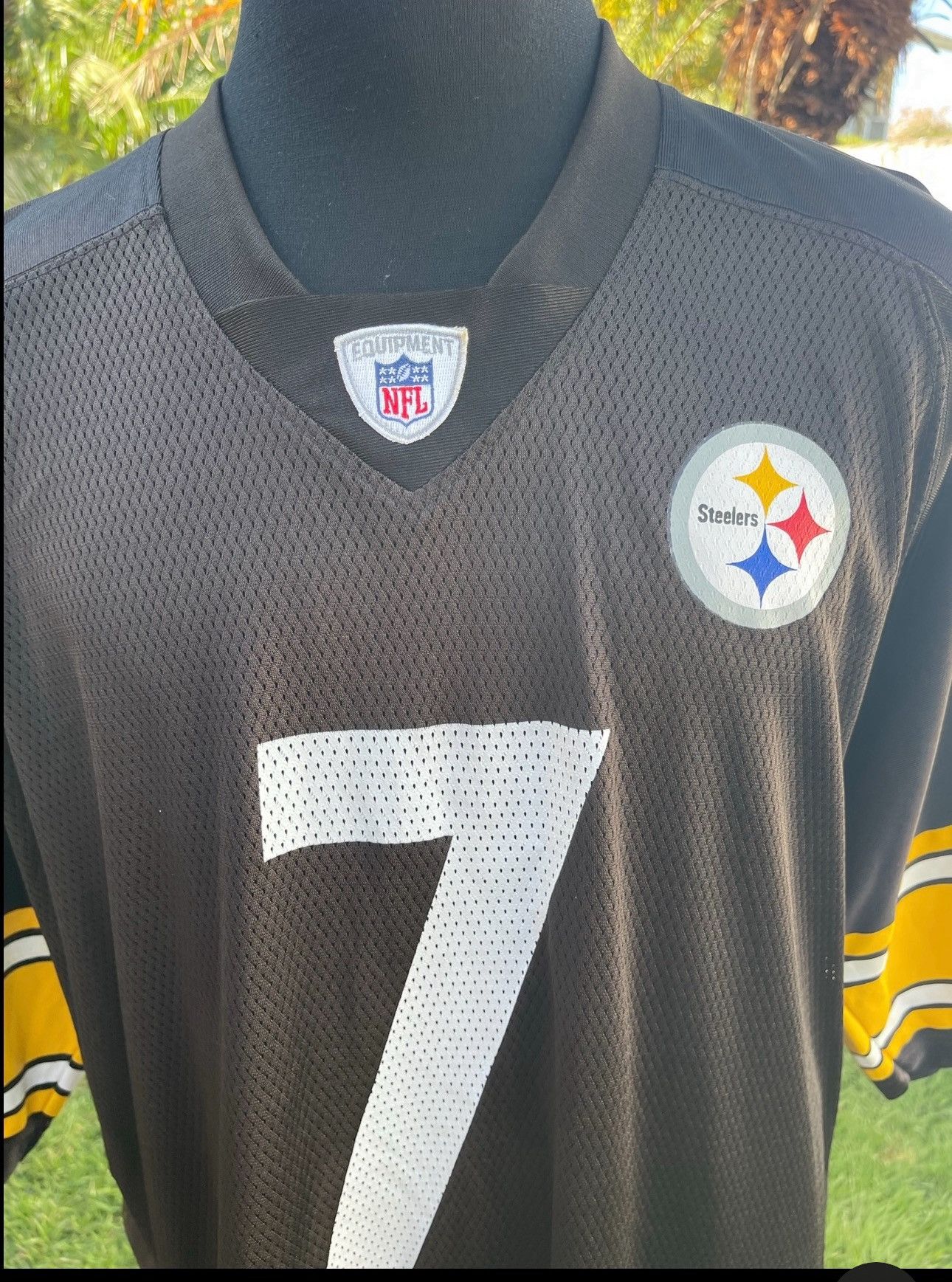 Reebok Pittsburgh Steelers Reebok Men 2XL Black Ben Roethlisbergerl Size US XXL / EU 58 / 5 - 3 Thumbnail