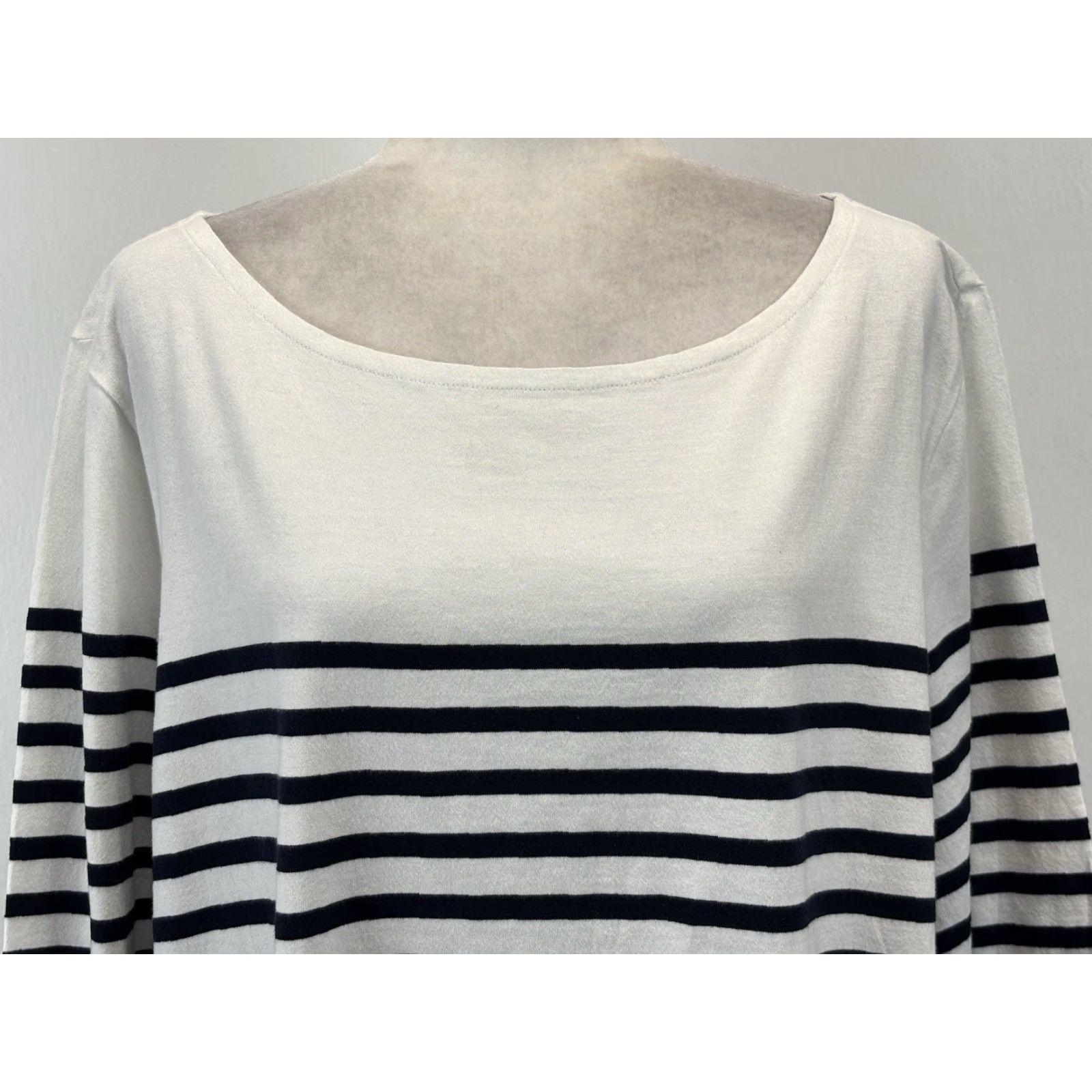 Talbots Talbots T-Shirt 3X Multicolor Ombré Dip Dye Striped 3/4 Sleeve Women Size XXL / US 16-18 / IT 52-54 - 5 Thumbnail