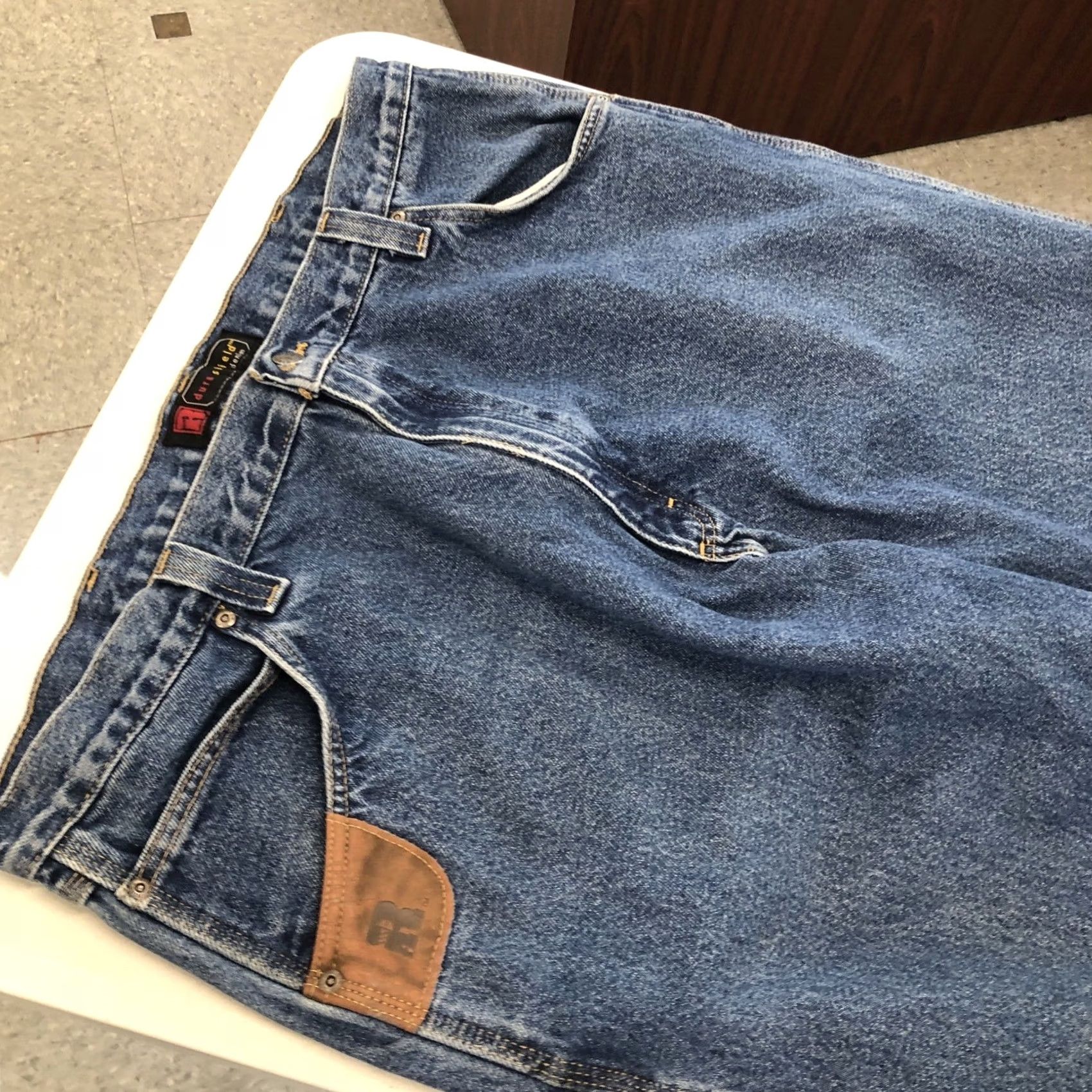 Wrangler Wrangler RIGGS WORKWEAR 40x30.5 Jeans Mens Dark Wash Denim Size US 40 / EU 56 - 5 Thumbnail