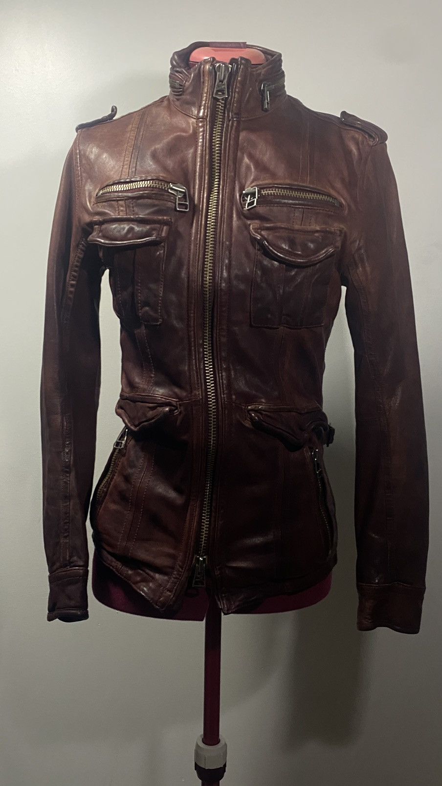 14th Addiction Plag Crimson Leather Jacket Size US S / EU 44-46 / 1 - 2 Thumbnail