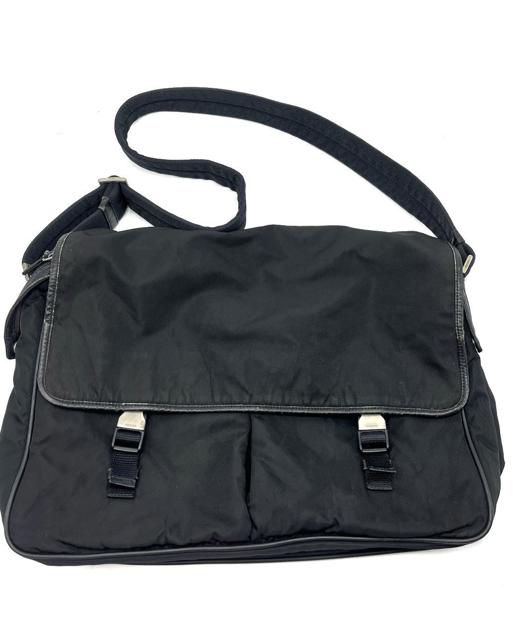 Prada Authentic PRADA Tessuto Messenger Bag Size ONE SIZE - 4 Thumbnail