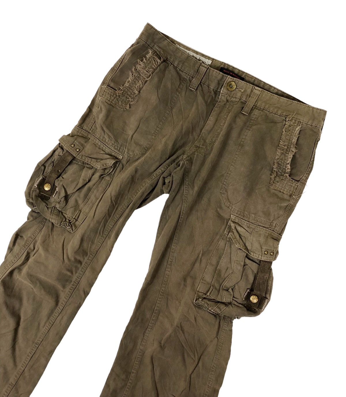 Japanese Brand Flare Surplus Bondage Cargo Pants Size US 34 / EU 50 - 5 Thumbnail