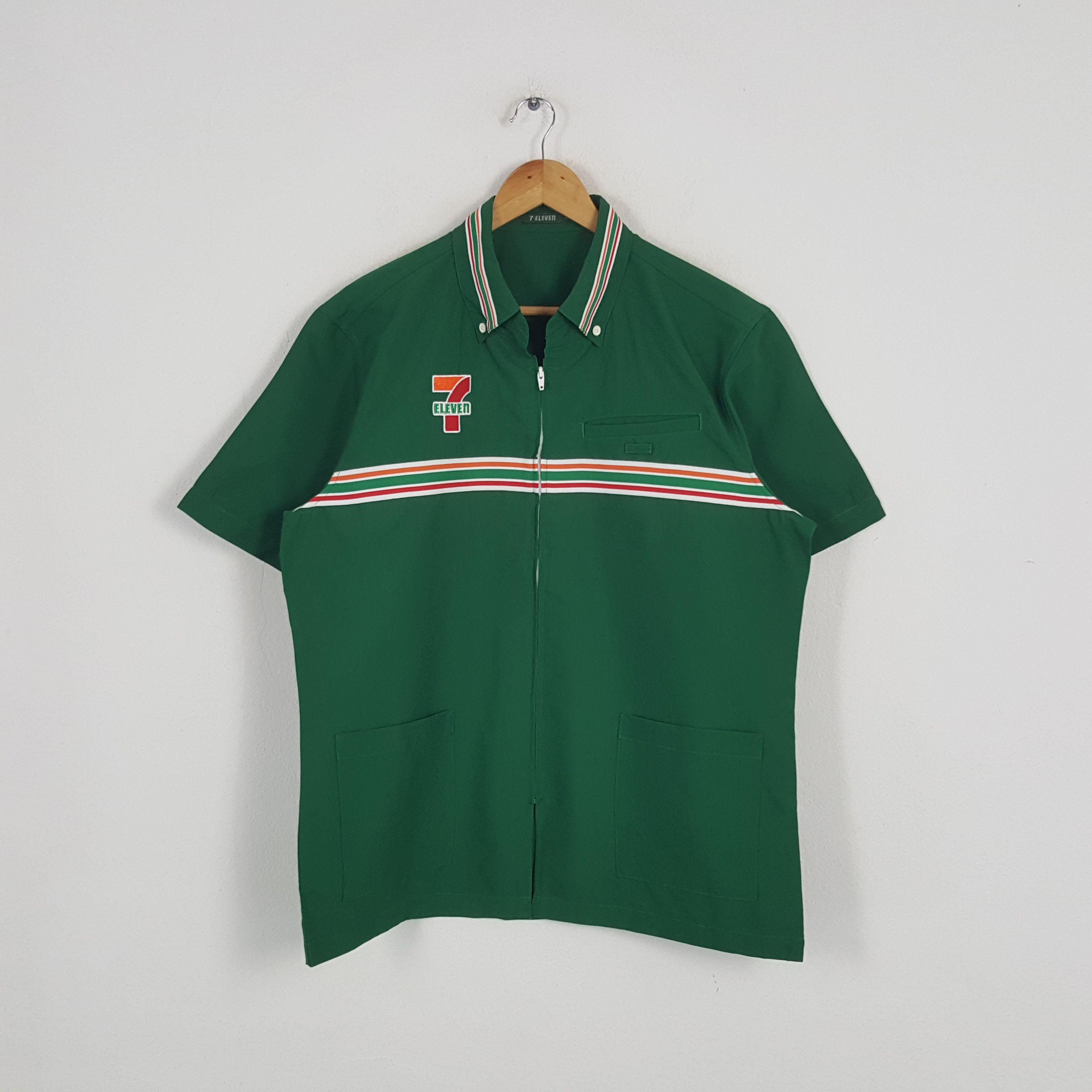 Japanese Brand × Vintage Vintage 7 Eleven Japanese Brand Staff Jacket Size US L / EU 52-54 / 3 - 3 Thumbnail