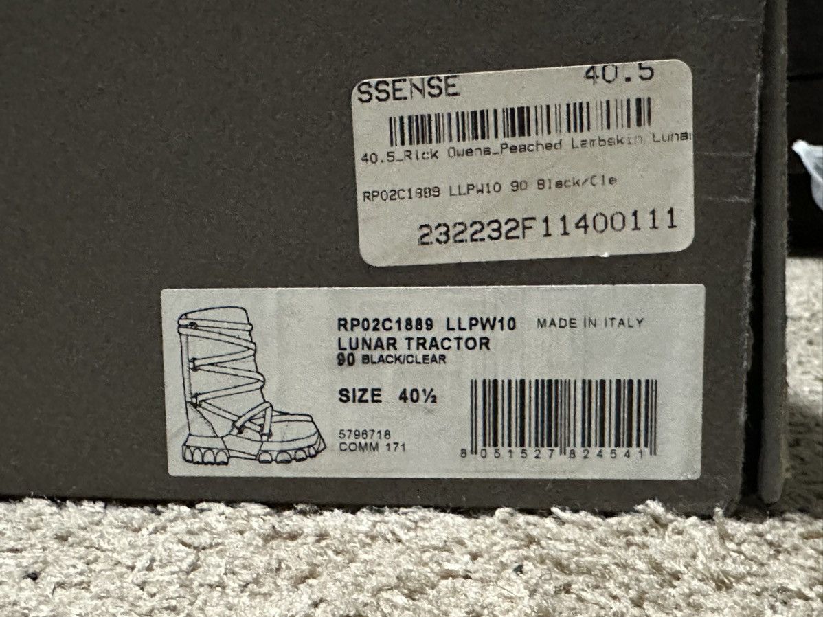 Rick Owens RICK OWEN LUNAR BOOTS Size US 7.5 / EU 40-41 - 7 Thumbnail