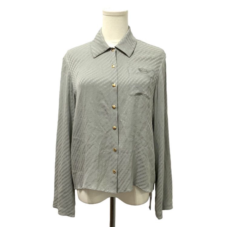 Celine Celine Monogram Silk Blouse Size 36 Size XS / US 0-2 / IT 36-38 - 1 Thumbnail