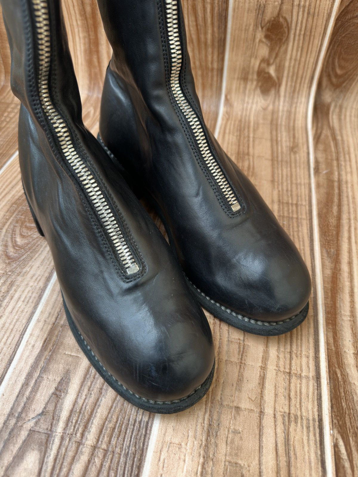 Guidi Guidi PL2 Front Zip Boots Full Grain Horse Leather Size US 7 / IT 37 - 8 Thumbnail