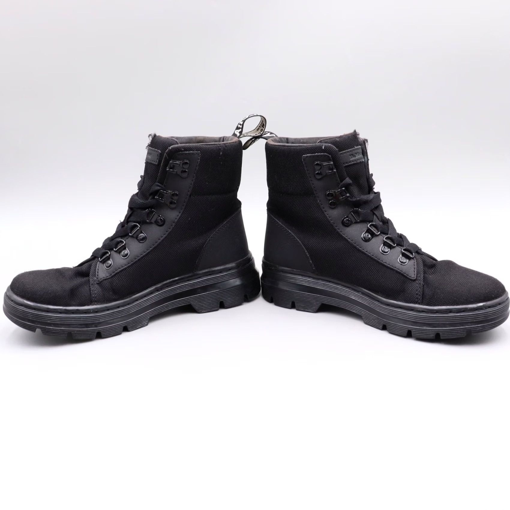 Dr. Martens Dr. Martens Boots Womens Size US 7 Black Canvas Lace Up Combat Casual Combs Size US 8 / IT 38 - 5 Thumbnail