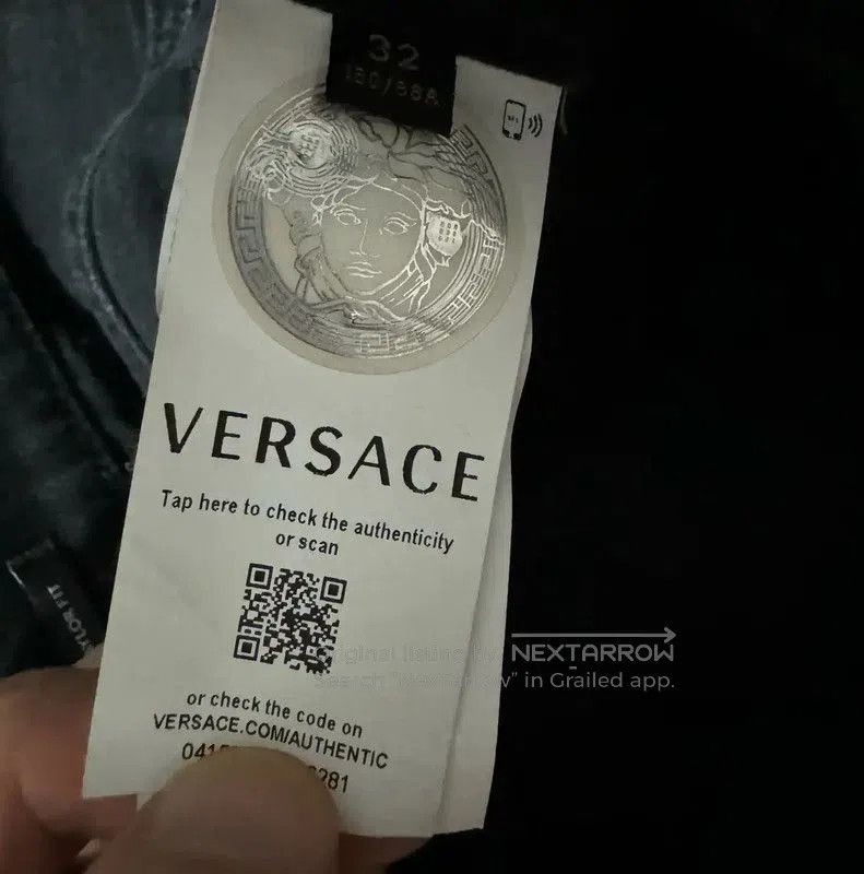 Versace Versace Black Cotton Medusa Men's Casual Pants . Size US 32 / EU 48 - 5 Thumbnail