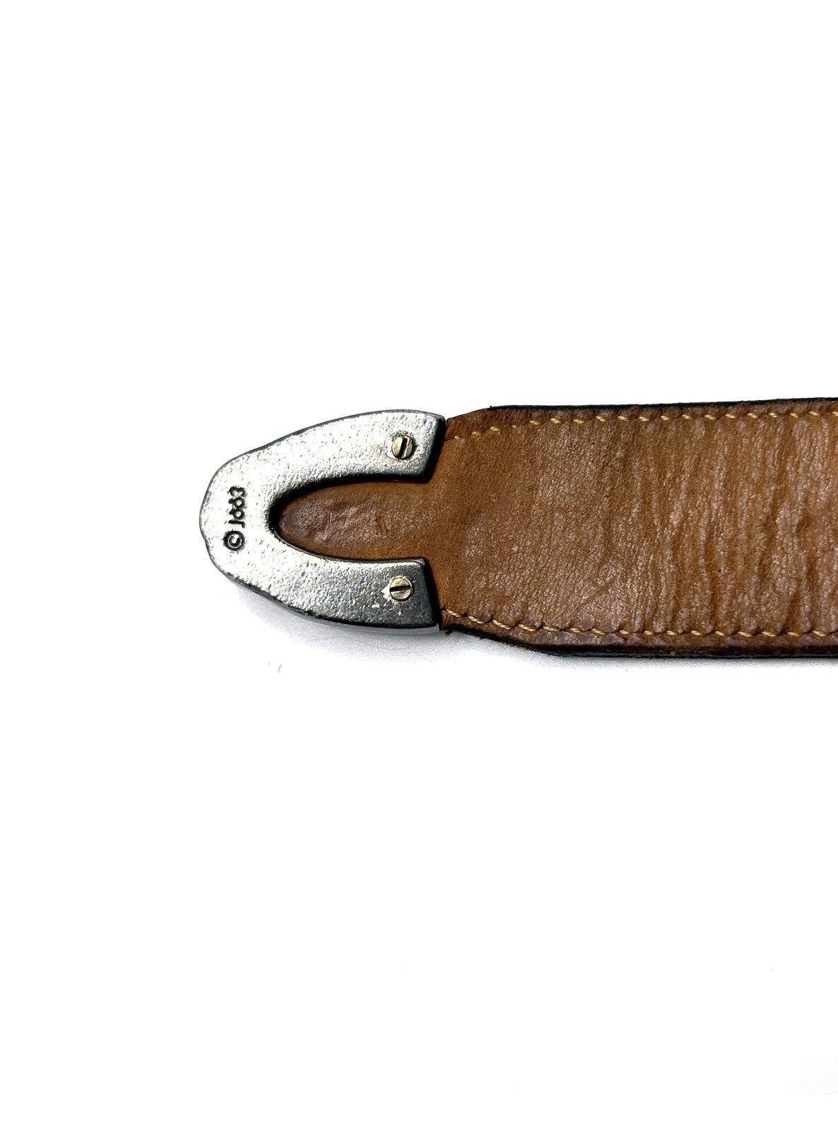 Brighton Brighton Leather Belt w/ Ornate Silver Hardware Size ONE SIZE - 13 Thumbnail