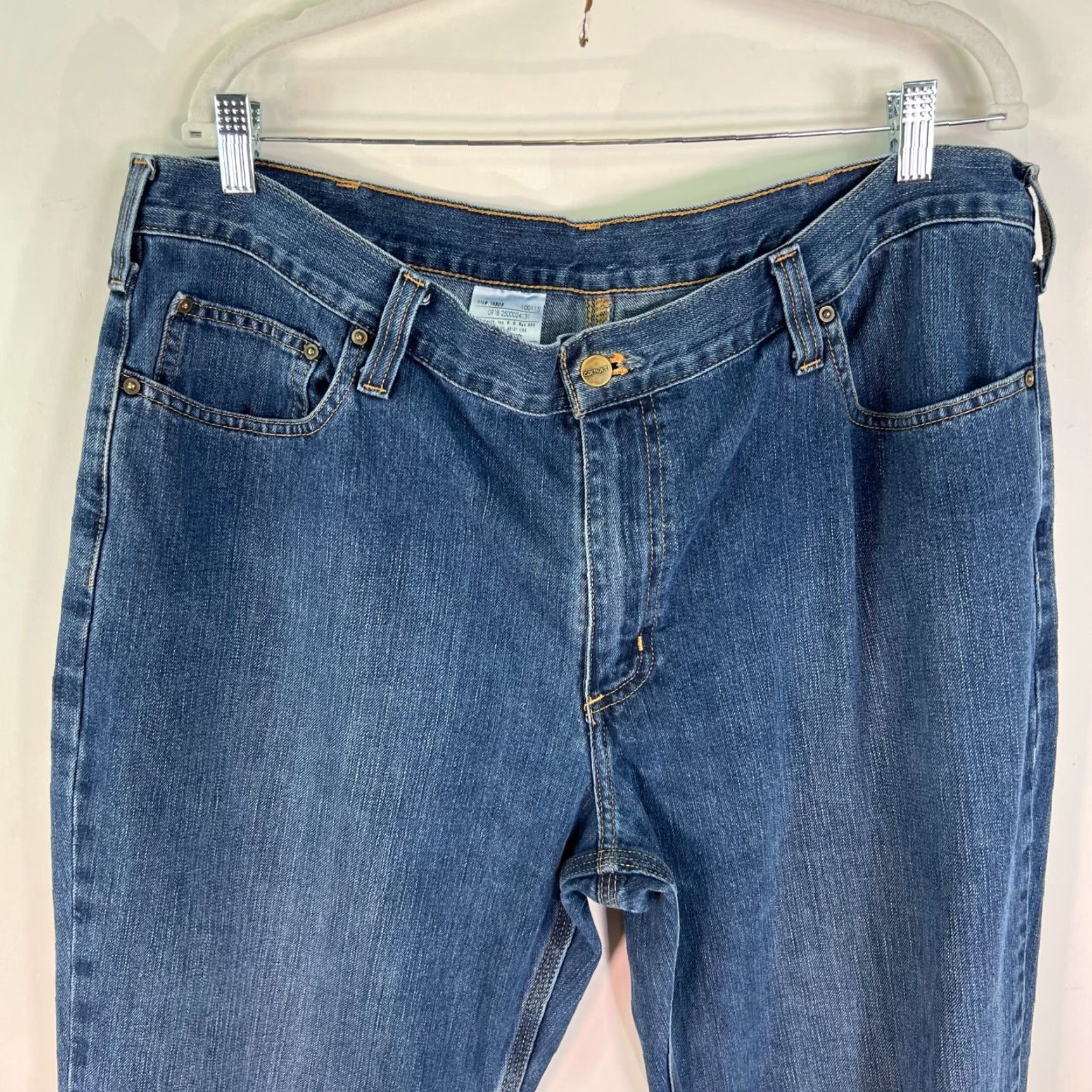 Carhartt Carhartt Jeans Mens 40 Blue Denim Relaxed Fit Straight 40X28 40x28 MS Regular Men Size US 40 / EU 56 - 2 Thumbnail