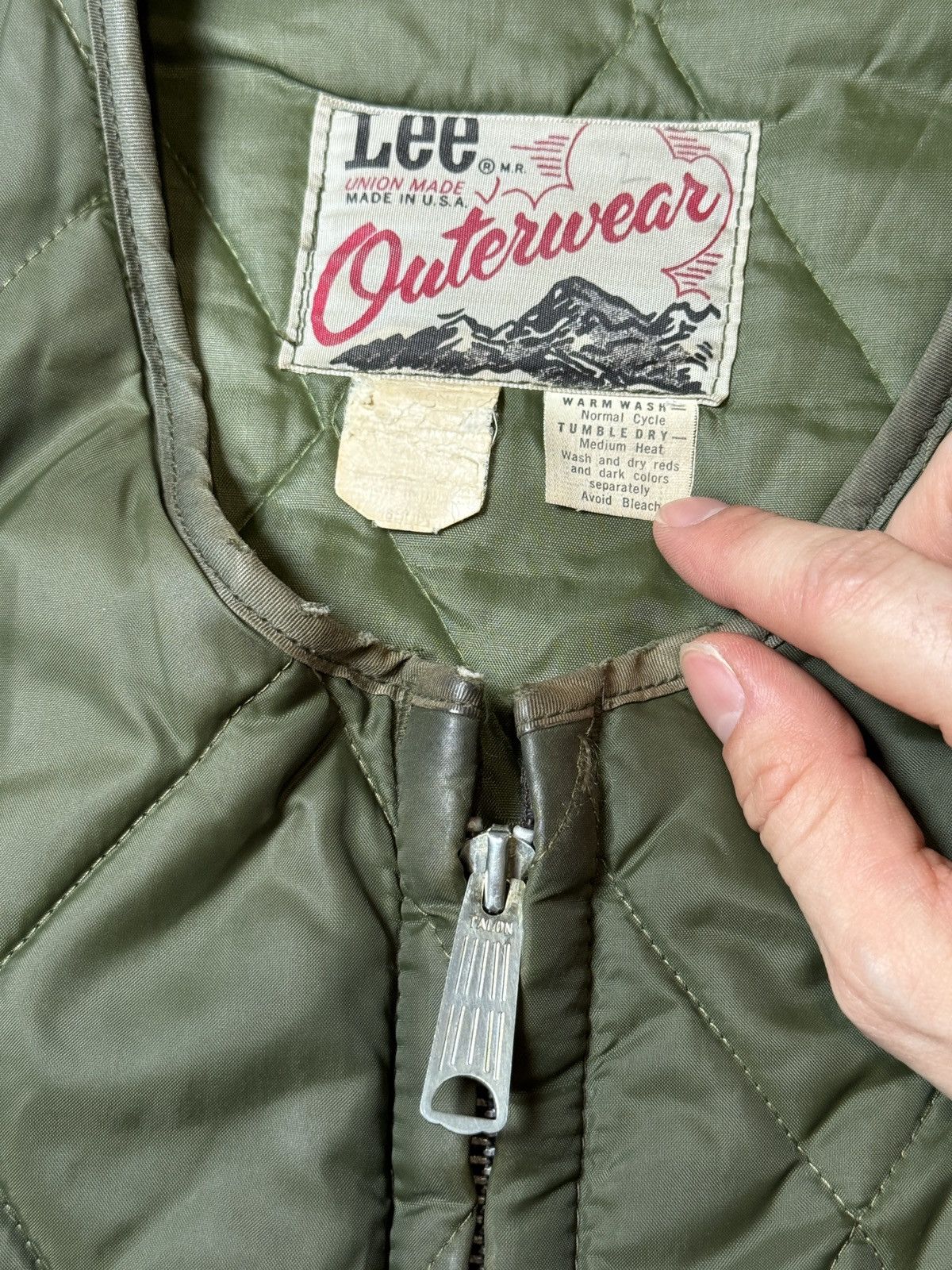 Lee × Vintage Vintage 60s 70s Lee Union Made Outerwear Quilted Vest Size US L / EU 52-54 / 3 - 2 Thumbnail