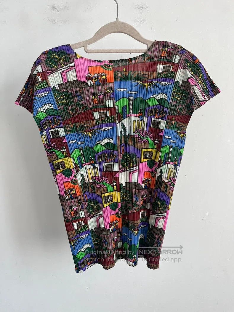 Issey Miyake Issey Miyake Brown Short Sleeve Size XL / US 12-14 / IT 48-50 - 2 Thumbnail