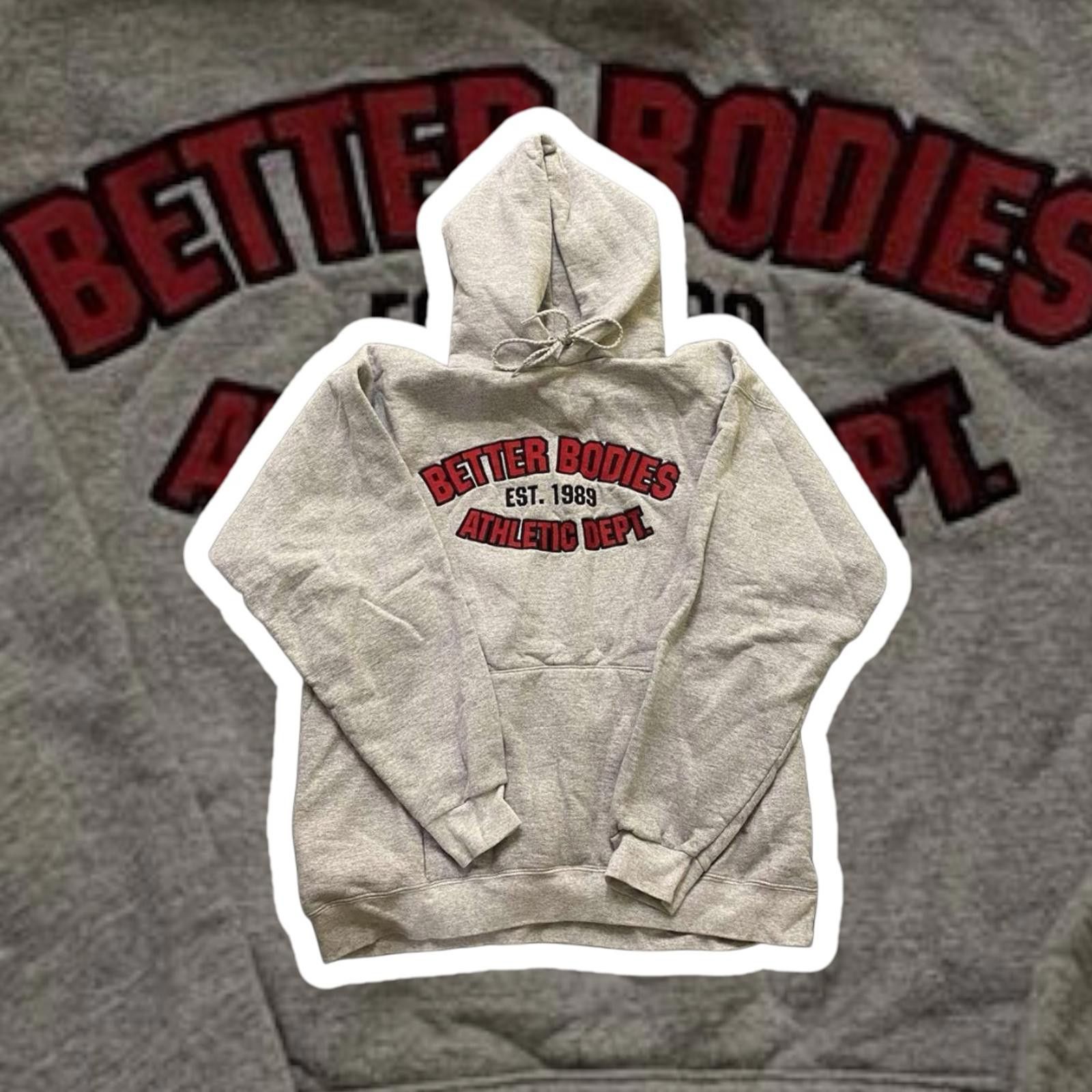 Designer Better Bodies Athletic Dept. Hoodie - Grey - Size US M / EU 48-50 / 2 - 1 Thumbnail