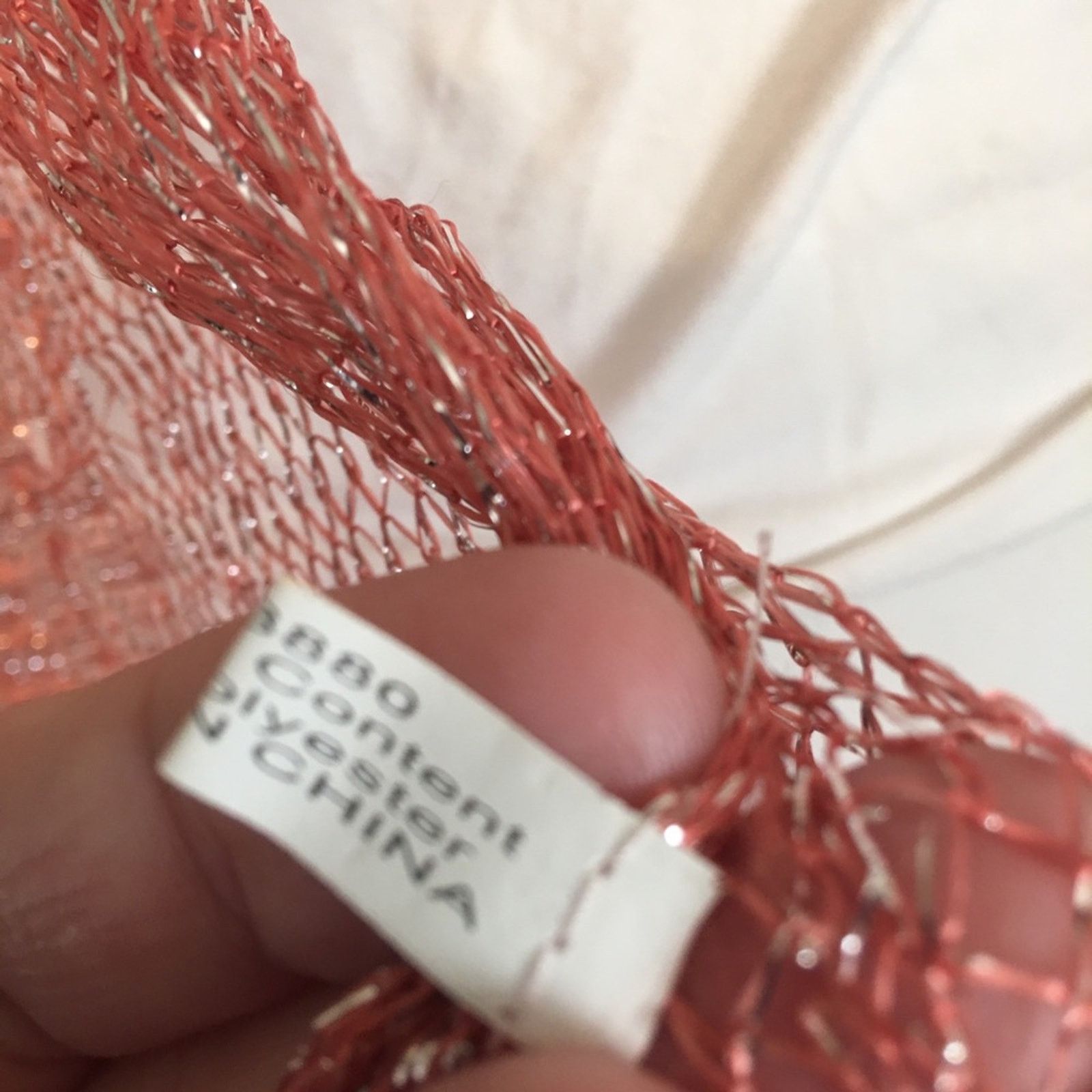 Other Coral pink mesh metallic scarf wrap sash belt Size ONE SIZE - 8 Thumbnail