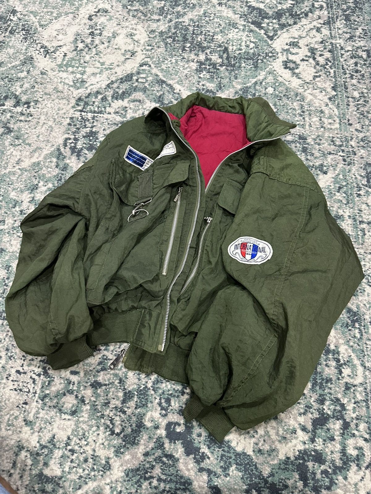 Gear for Sports Vintage 1998 Skyline Racing Tean Nissan GTR Cargo Bomber Size US XL / EU 56 / 4 - 21 Thumbnail