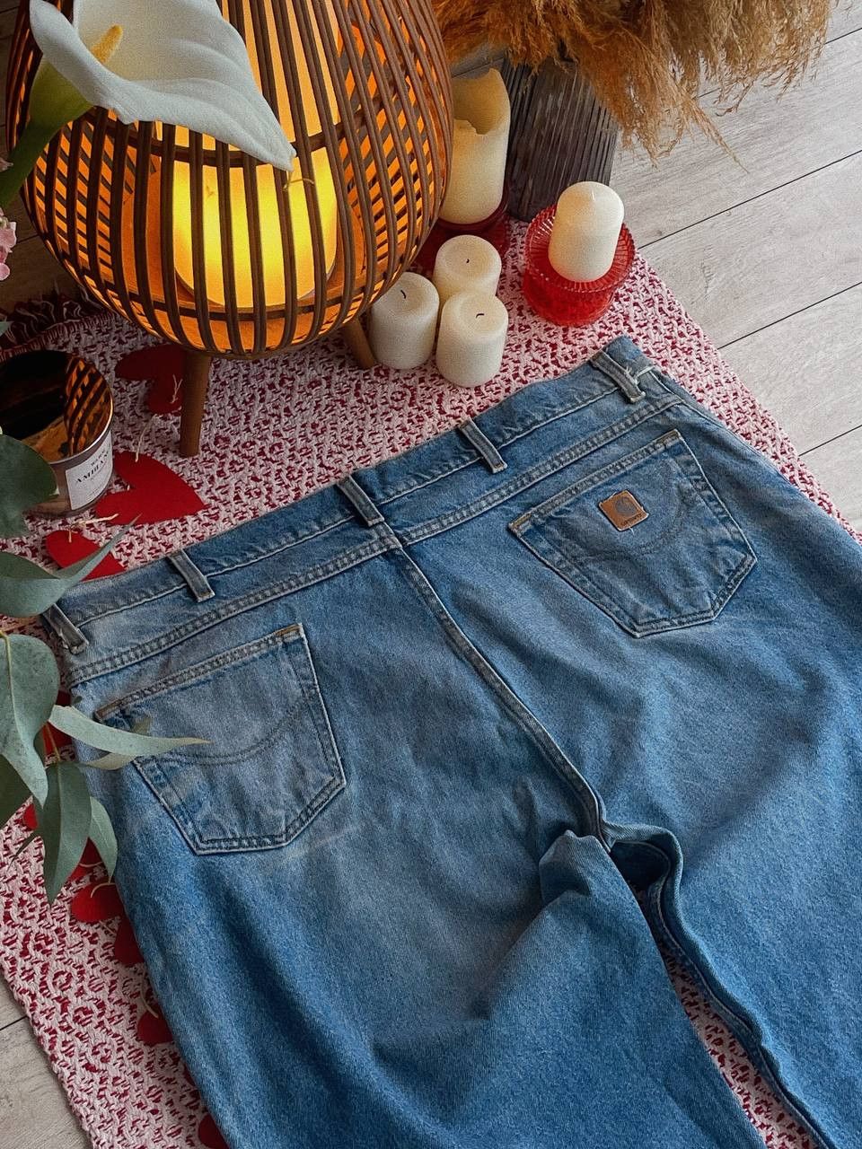 Carhartt Carhartt Jeans Blue Workwear Distressed Faded Big Size Size US 44 / EU 60 - 1 Thumbnail