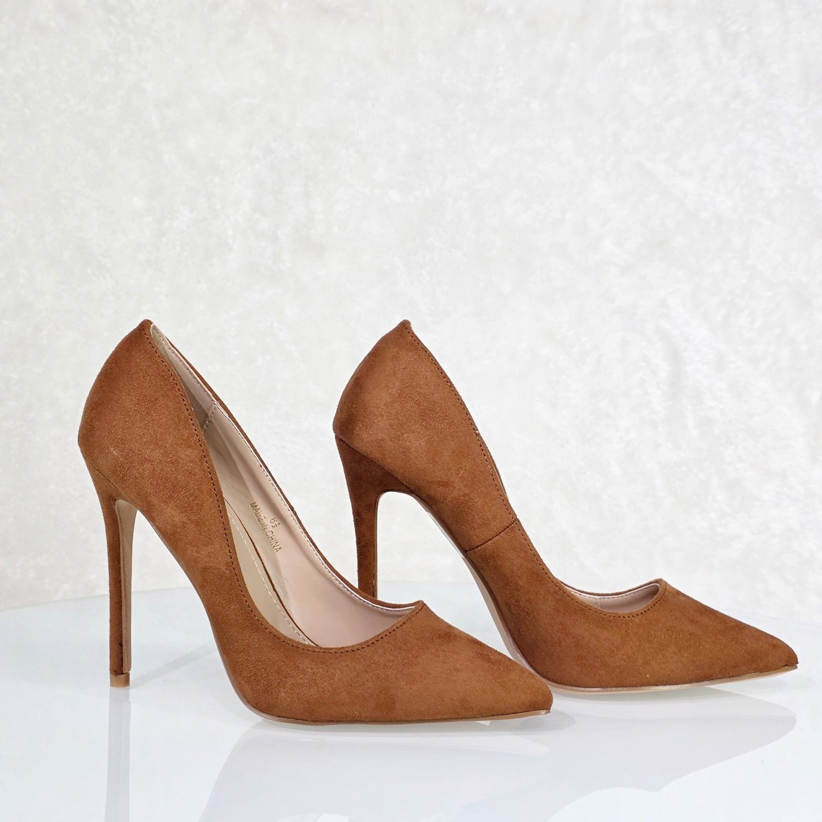 Other Lynn Brown FX Suede High Heel Shoes Pointy Toe Pumps (Size:8 Size US 8.5 / IT 38.5 - 4 Thumbnail