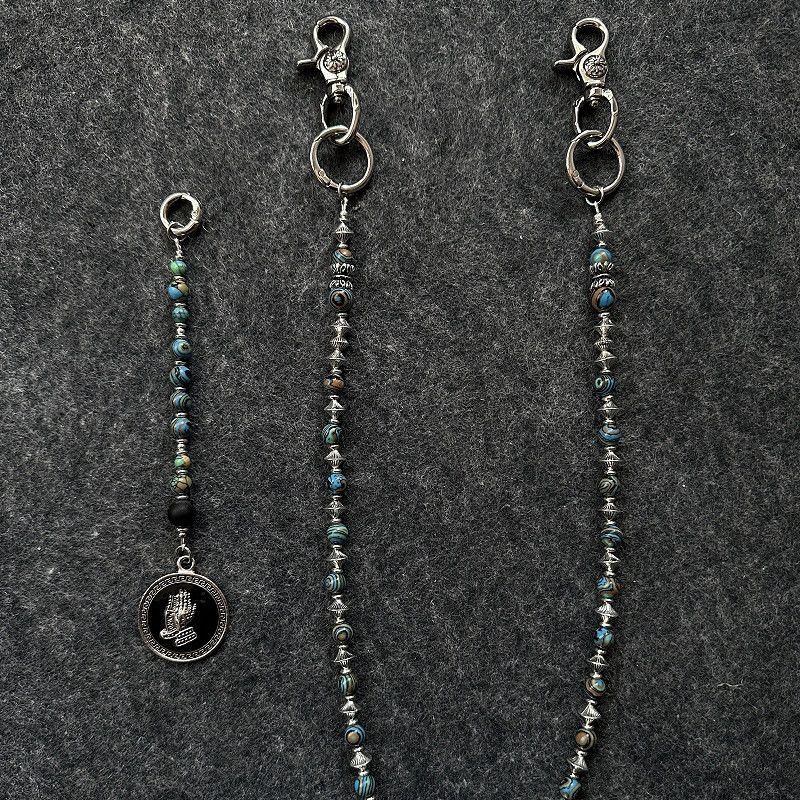 Jean Y2K Punk Turquoise Jean Chain Size ONE SIZE - 2 Thumbnail