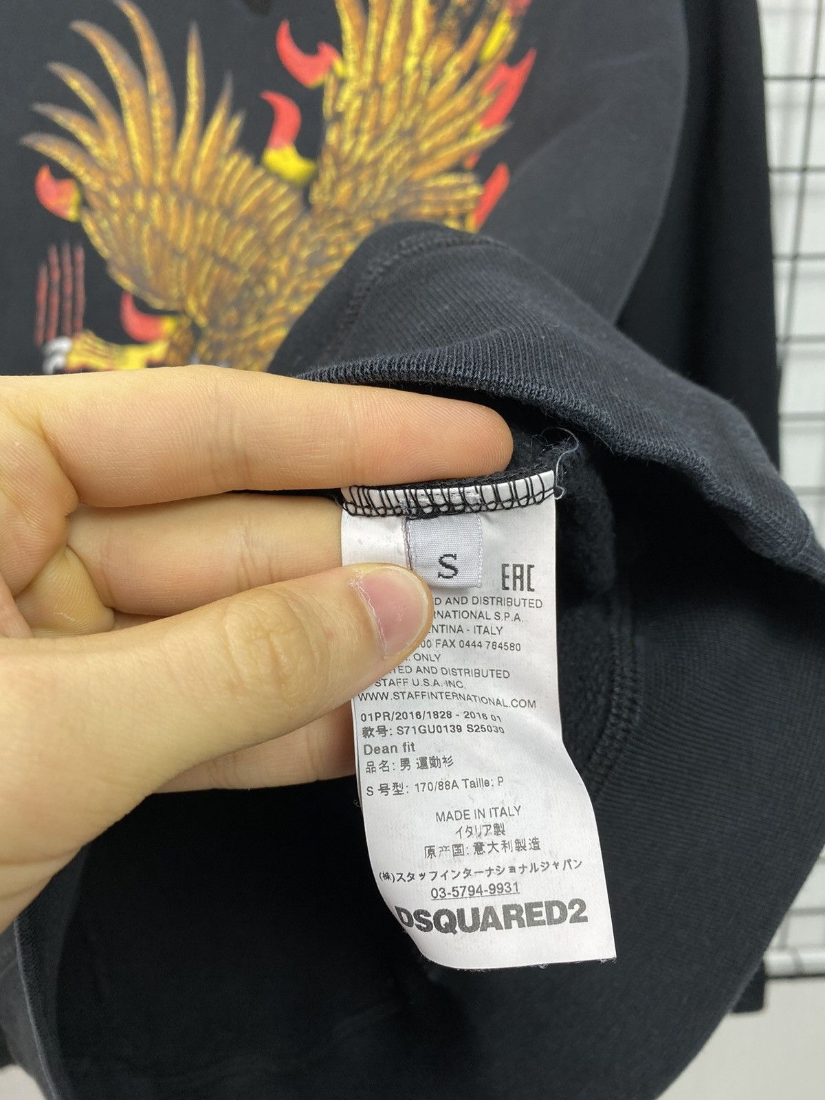Dsquared2 Dsquared2 Big Logo Eagle Sweatshirt Luxury Men Black S size Size US S / EU 44-46 / 1 - 9 Thumbnail