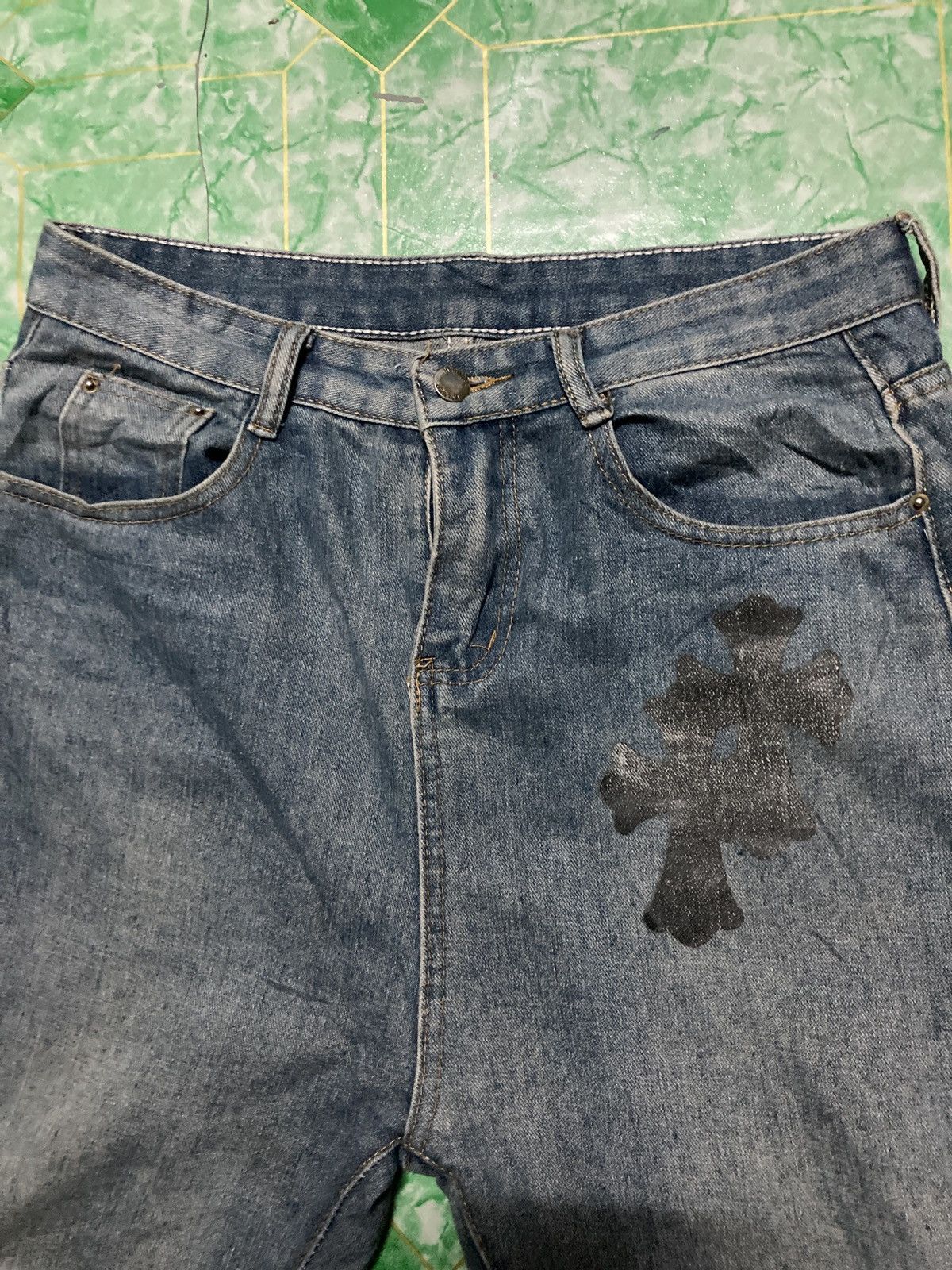 Japanese Brand × Jean Vintage Jeans Falmer Meritage Pattern Chrome Hand Size US 30 / EU 46 - 7 Thumbnail