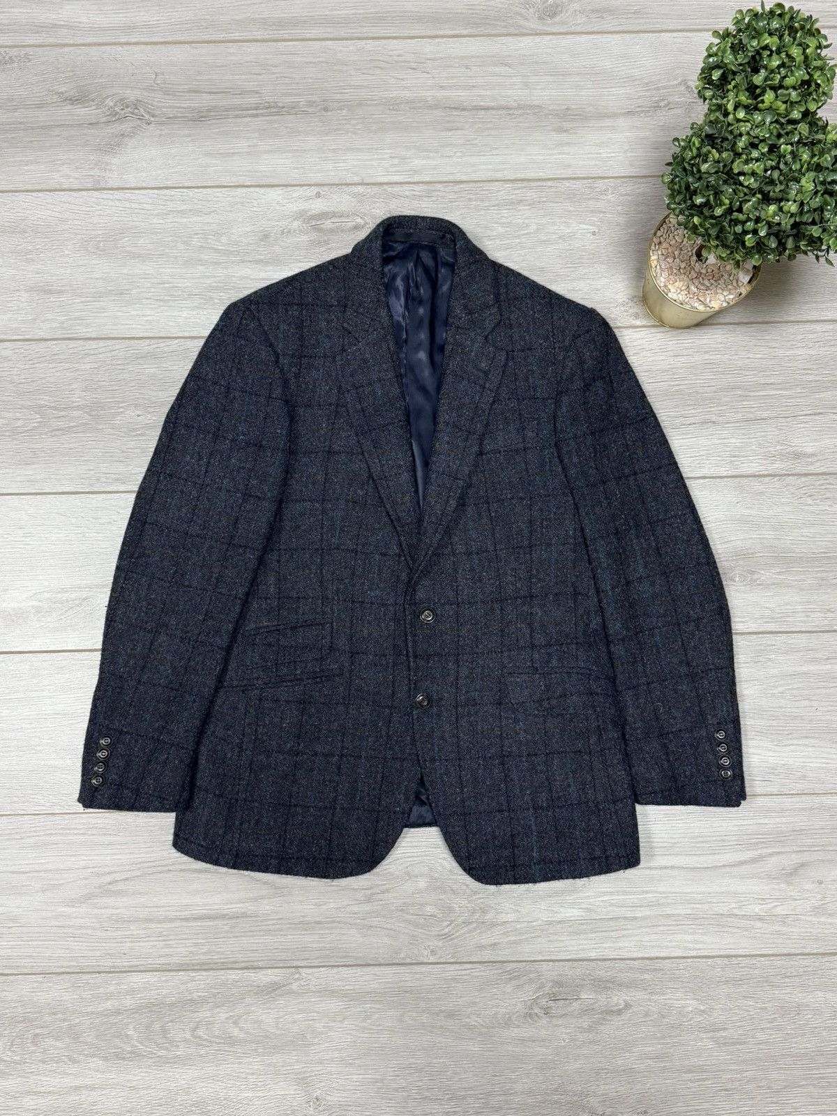 Harris Tweed M&S Harris Tweed D grey mix Coat Blazer Jacket Size US S / EU 44-46 / 1 - 1 Thumbnail