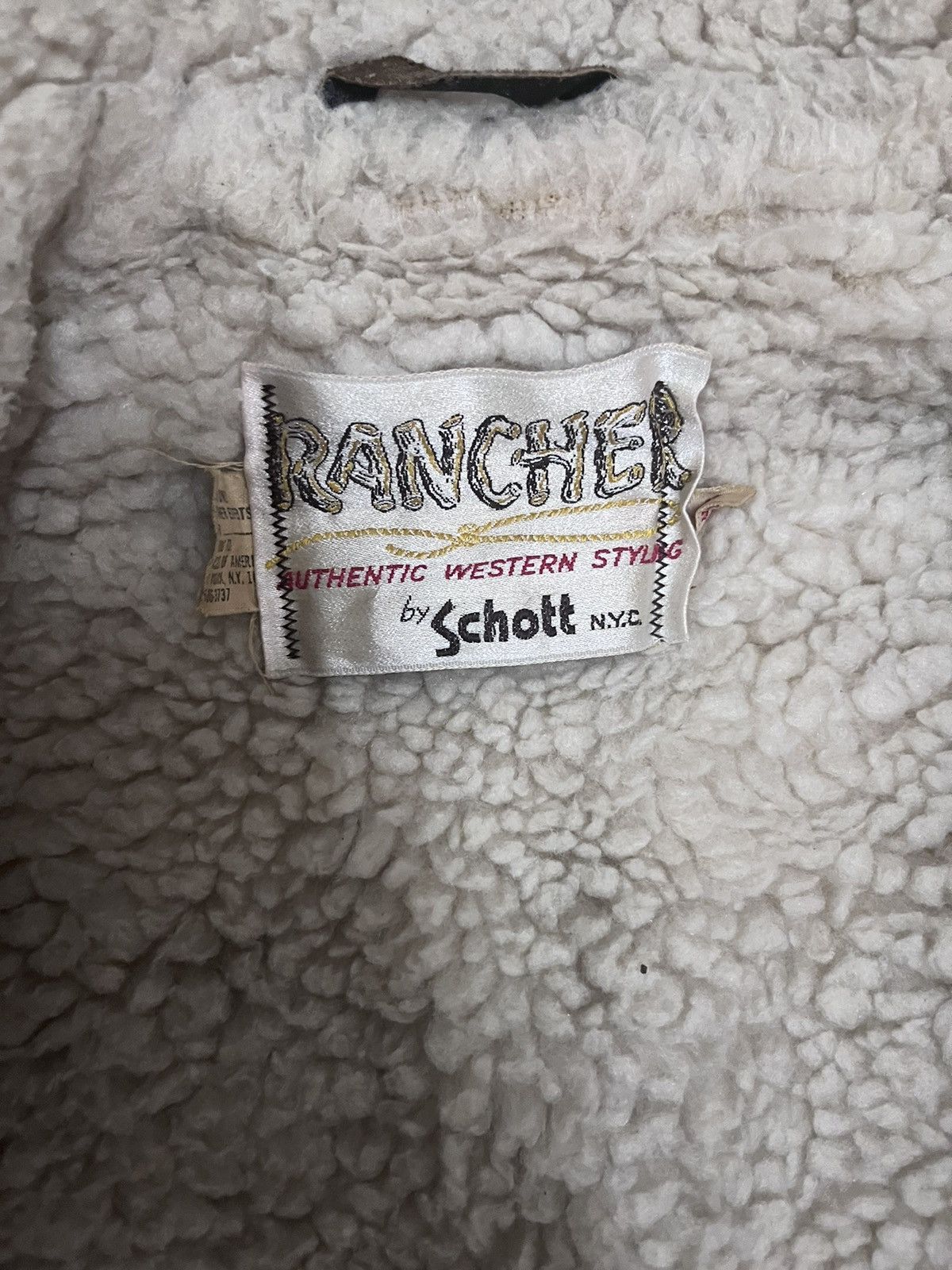 Schott Vintage Rancher By Schott Fleece Leather Jacket Size US M / EU 48-50 / 2 - 11 Thumbnail