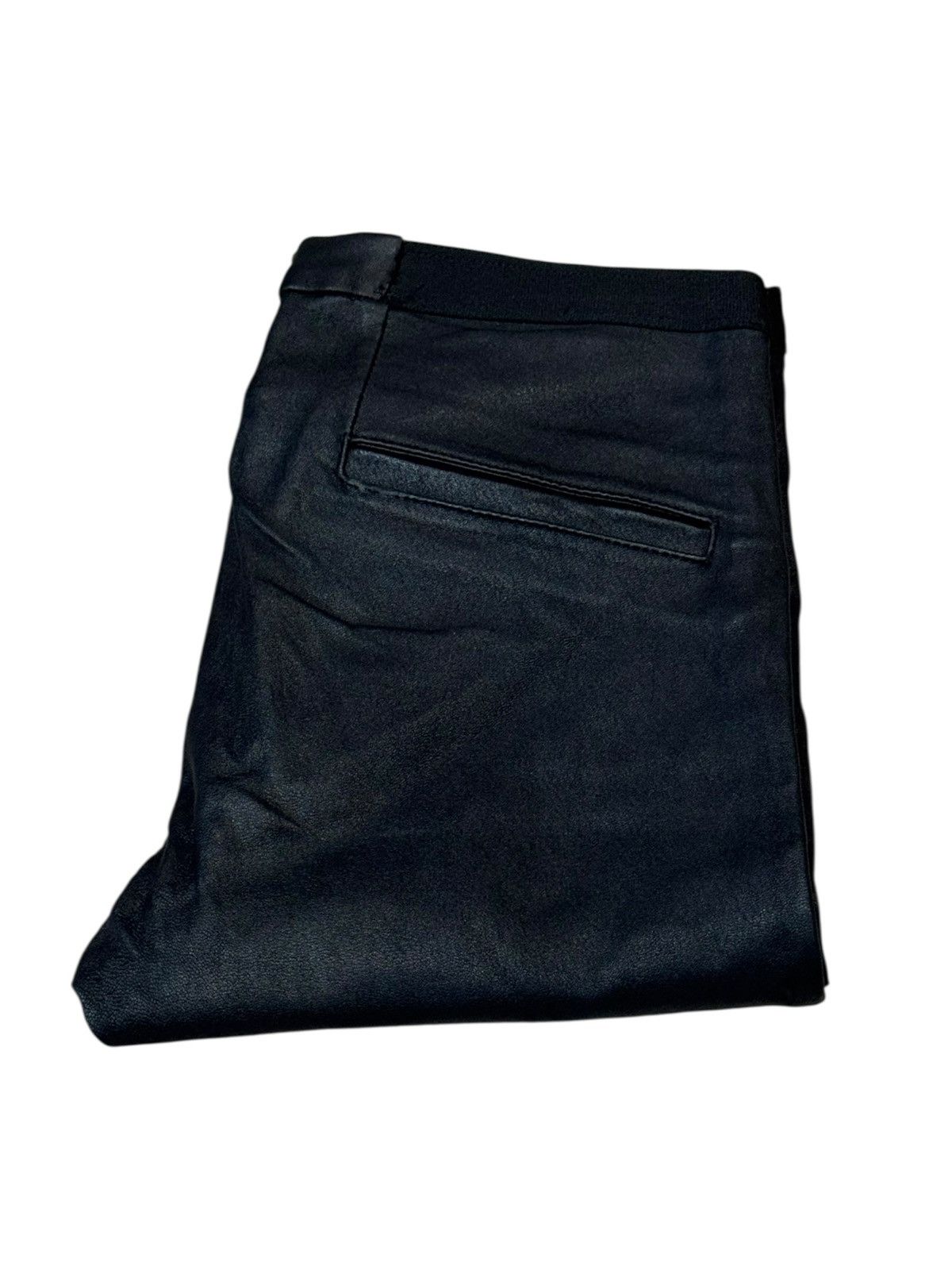 Helmut Lang Skinny Biker Leather Jeans Trousers 0 W27 L32