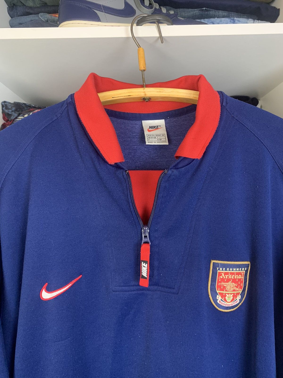 Nike Vintage 90s Nike Arsenal Soccer Sweatshirt Size US XXL / EU 58 / 5 - 3 Thumbnail