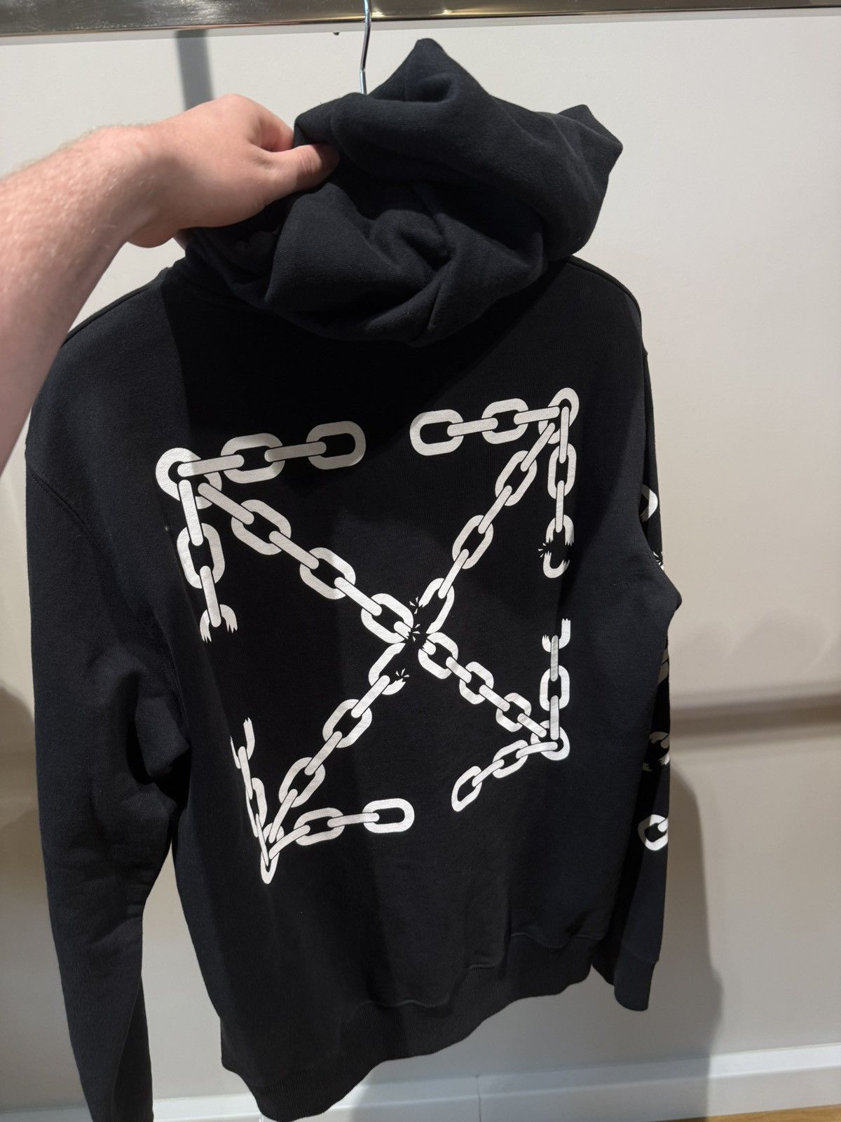 Off-White BNWT Off-White Chain Arrow Hoodie Size US M / EU 48-50 / 2 - 3 Thumbnail
