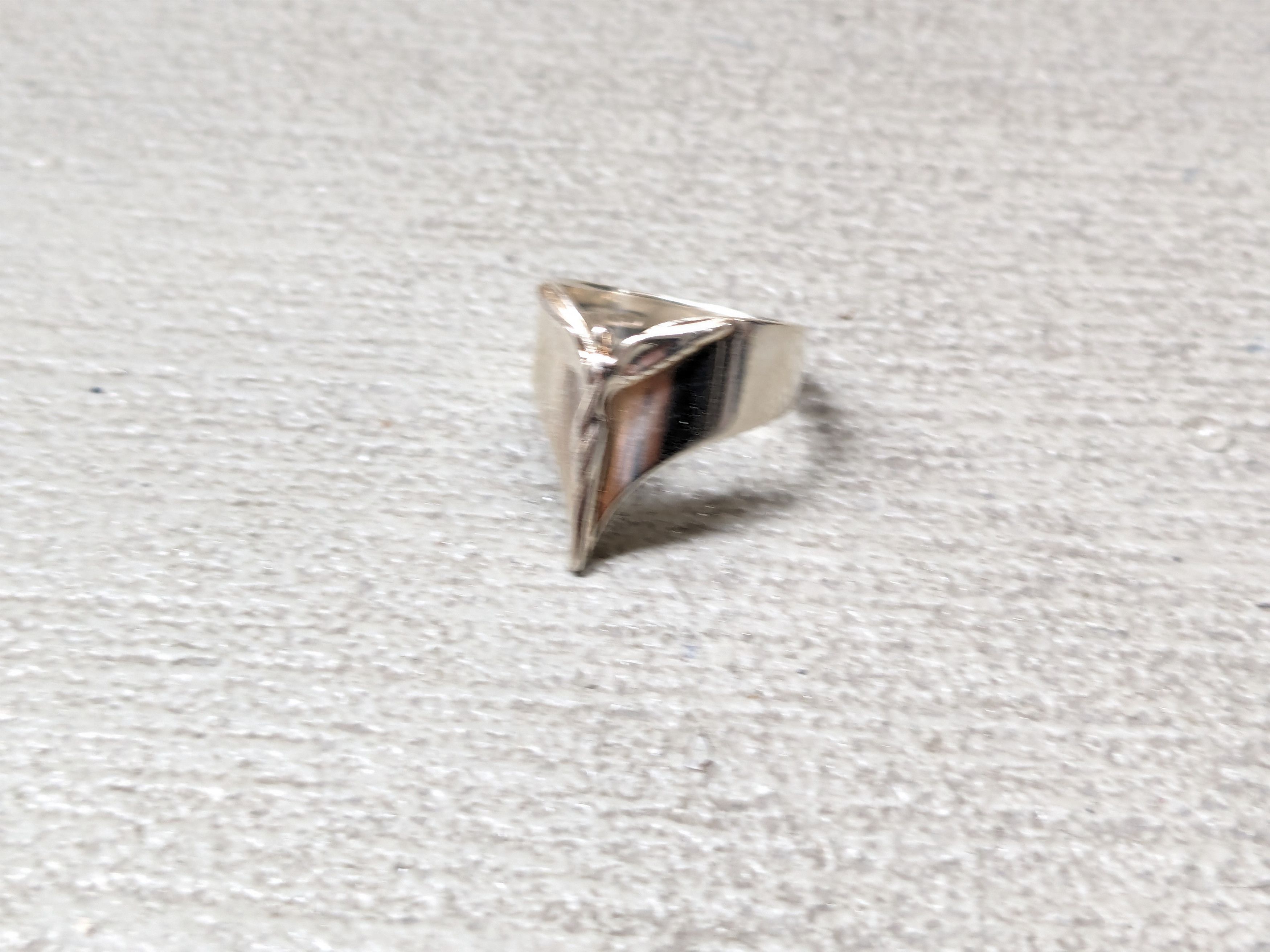Jewelry × Vintage Vintage Sterling Silver Ring Angel Minimalist Avant Garde Size ONE SIZE - 5 Thumbnail