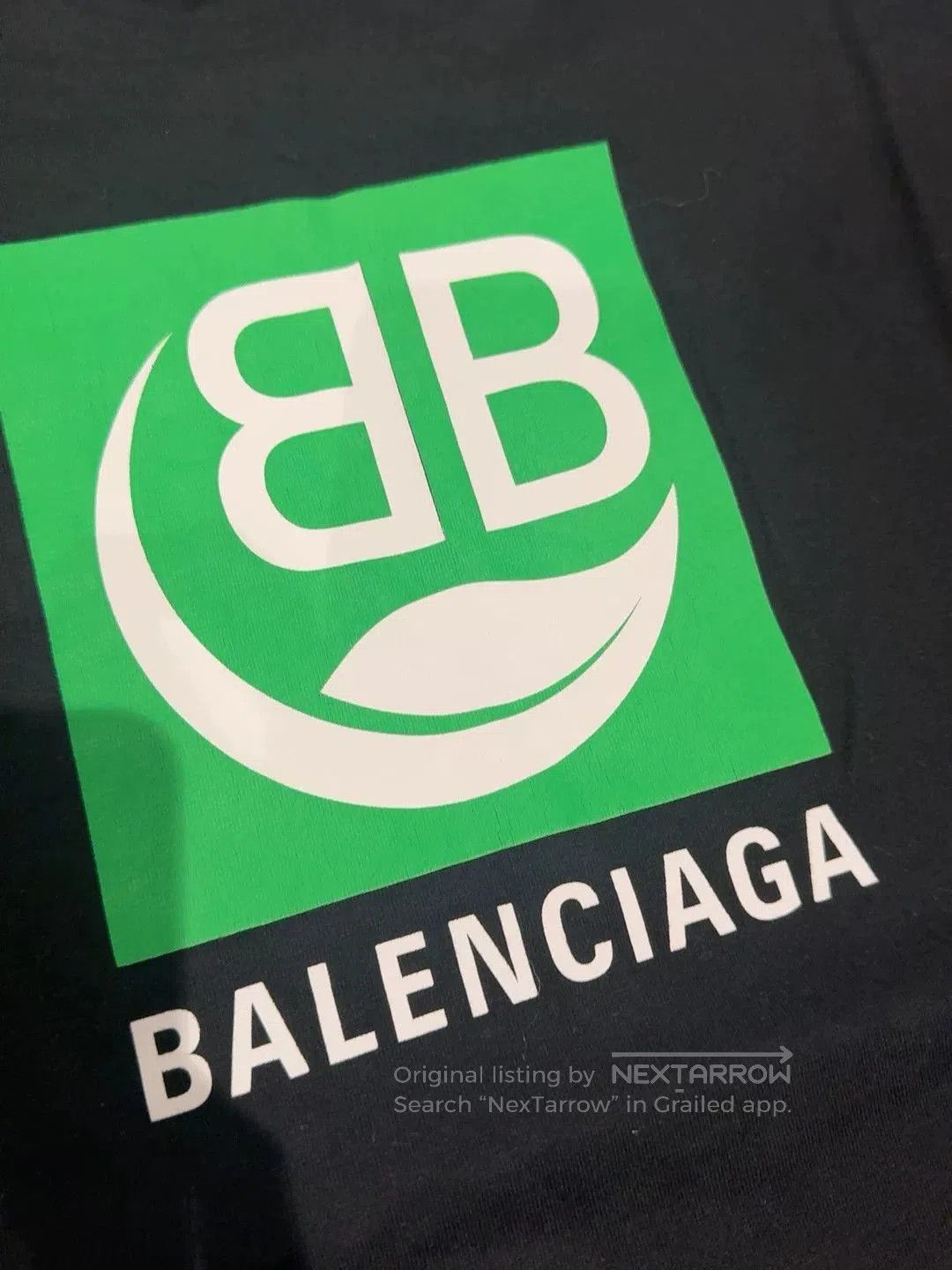 Balenciaga balenciaga black green short sleeve t. Size US M / EU 48-50 / 2 - 7 Thumbnail