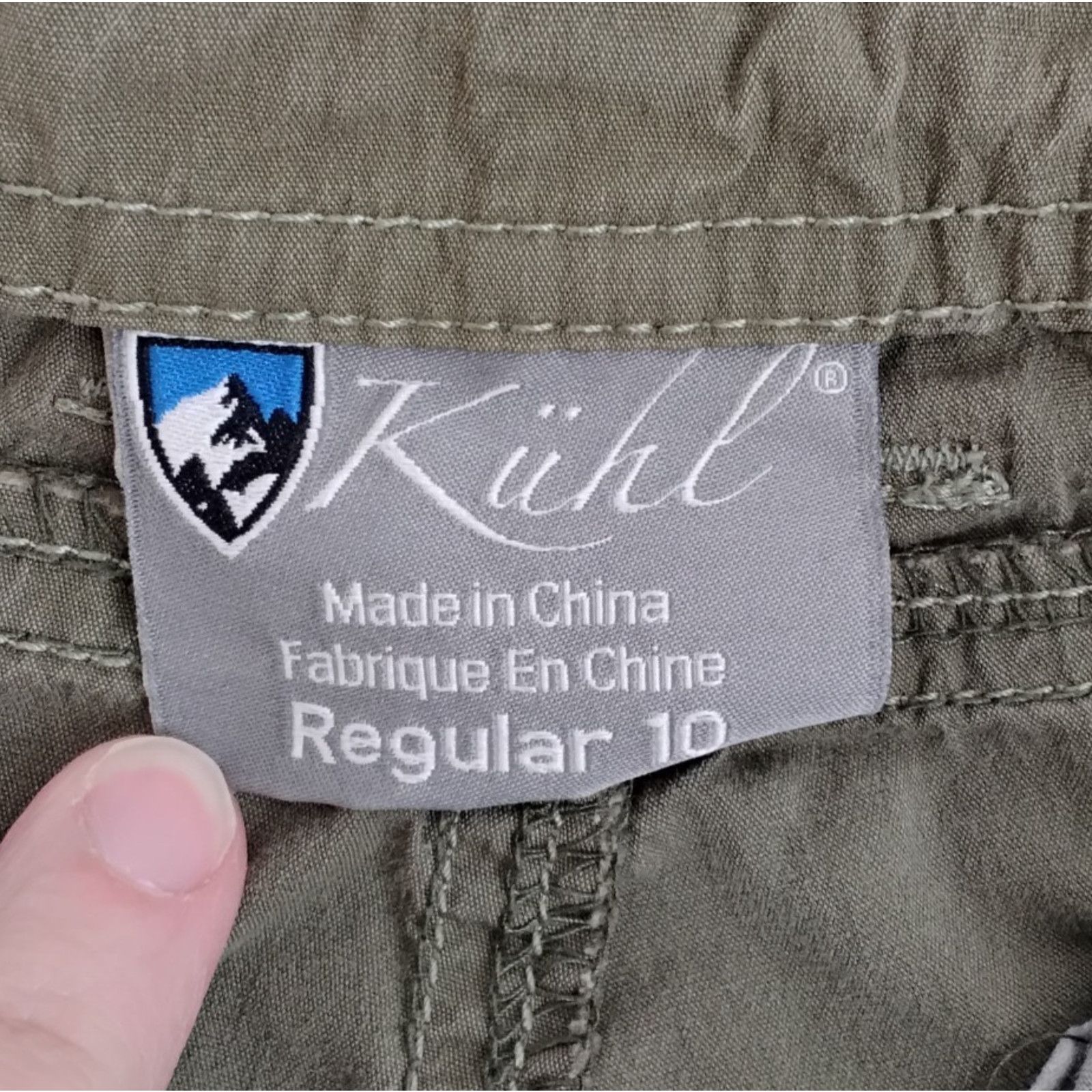 Kuhl Kuhl Hiking Pants Women's 10 (31x31) Army Green Rouching Size 32" / US 10 / IT 46 - 7 Thumbnail