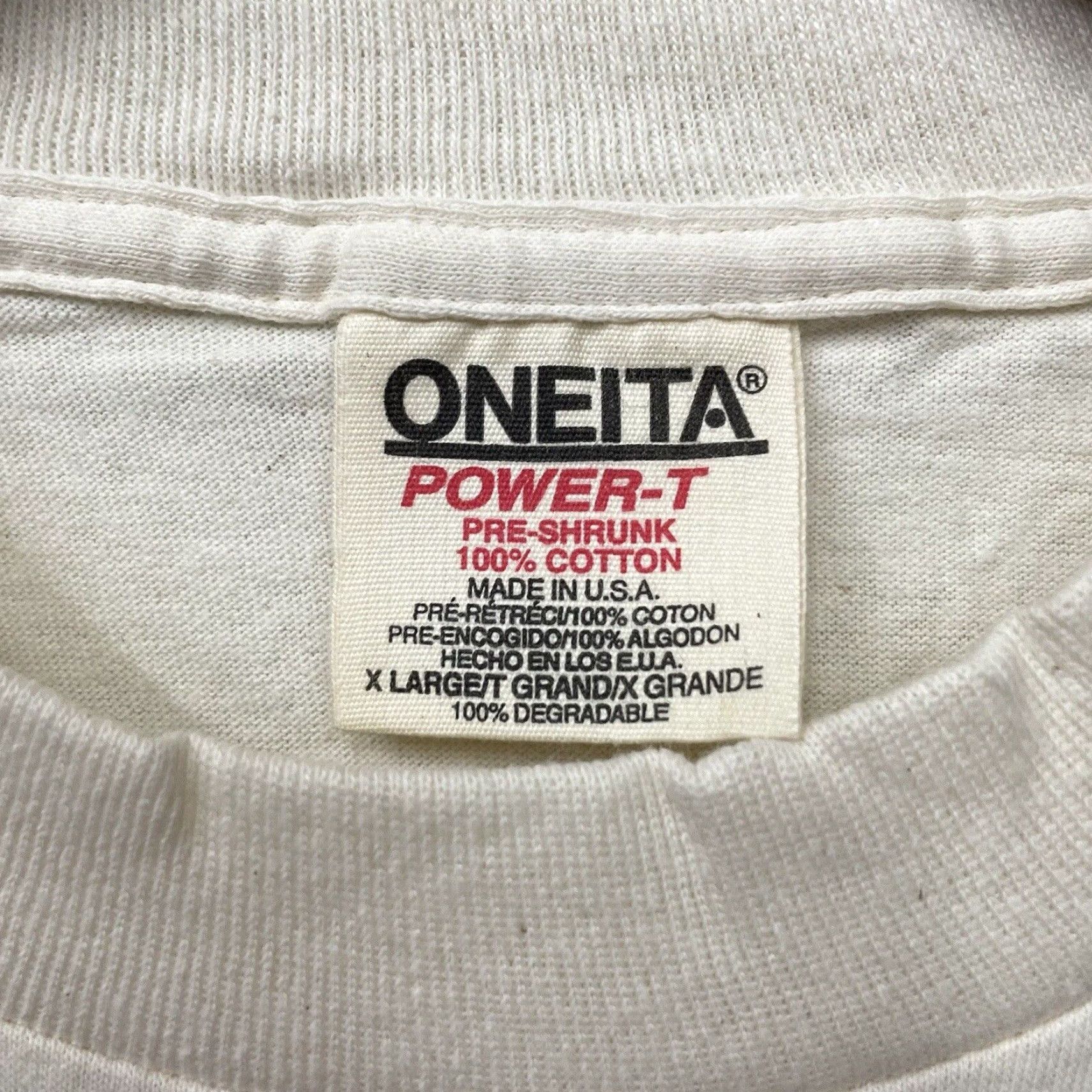 Vintage VINTAGE Oneita T-Shirt Men's XL White Hoegaarden White Ale USA Graphic Tee Size US XL / EU 56 / 4 - 4 Thumbnail
