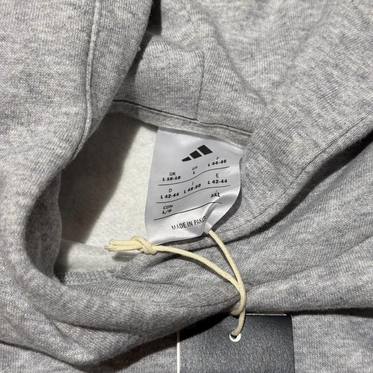 Adidas Grey baggy fit adidas hoodie Size US L / EU 52-54 / 3 - 3 Thumbnail