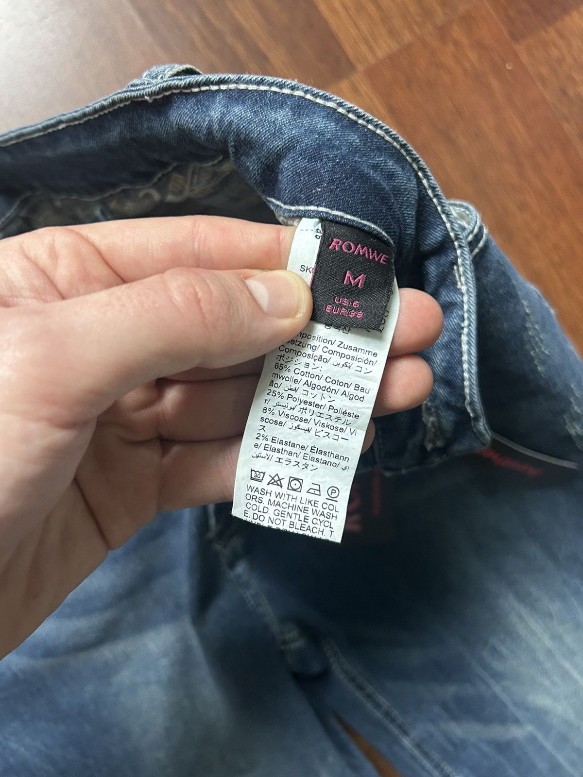 Japanese Brand Vintage Flared Boot Cut Denim Jeans Y2K Streetwear Size 38 Size 28" / US 6 / IT 42 - 11 Thumbnail