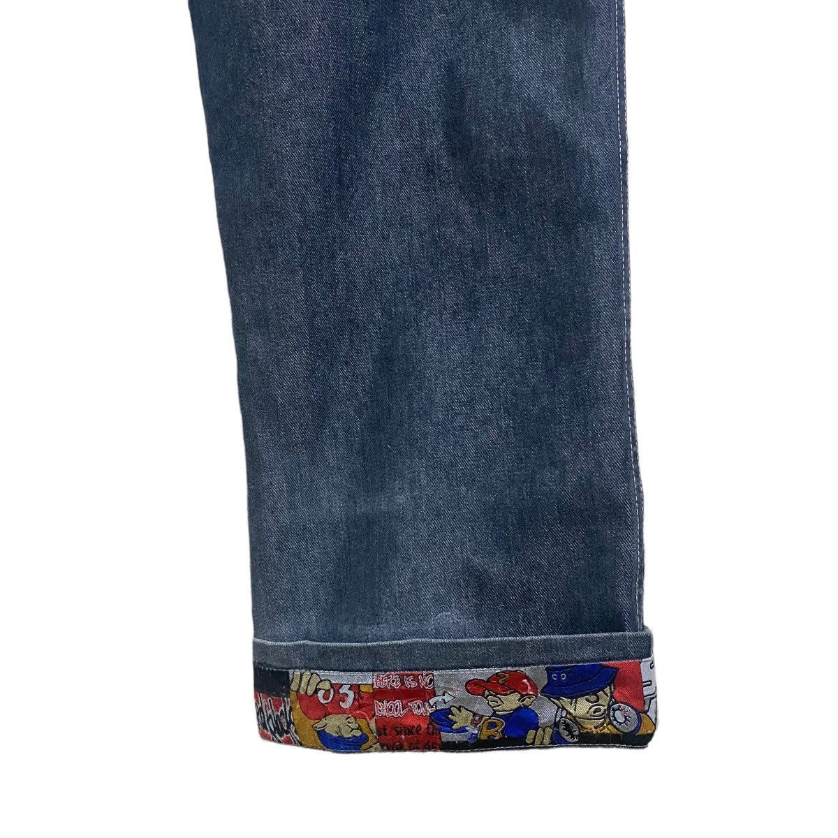 JNCO Vintage SOHK School Of Hard Knocks Denim Baggy Pants Size US 31 - 14 Thumbnail