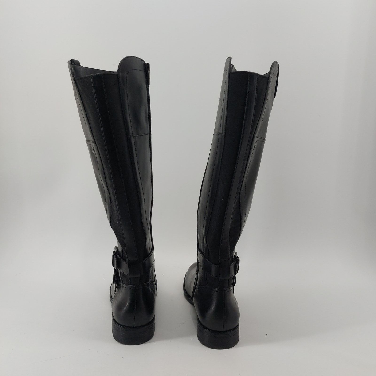 Marc Fisher Marc Fisher Audrey Leather Riding Boots Size 8 Buckle Zip Size US 8 / IT 38 - 6 Thumbnail