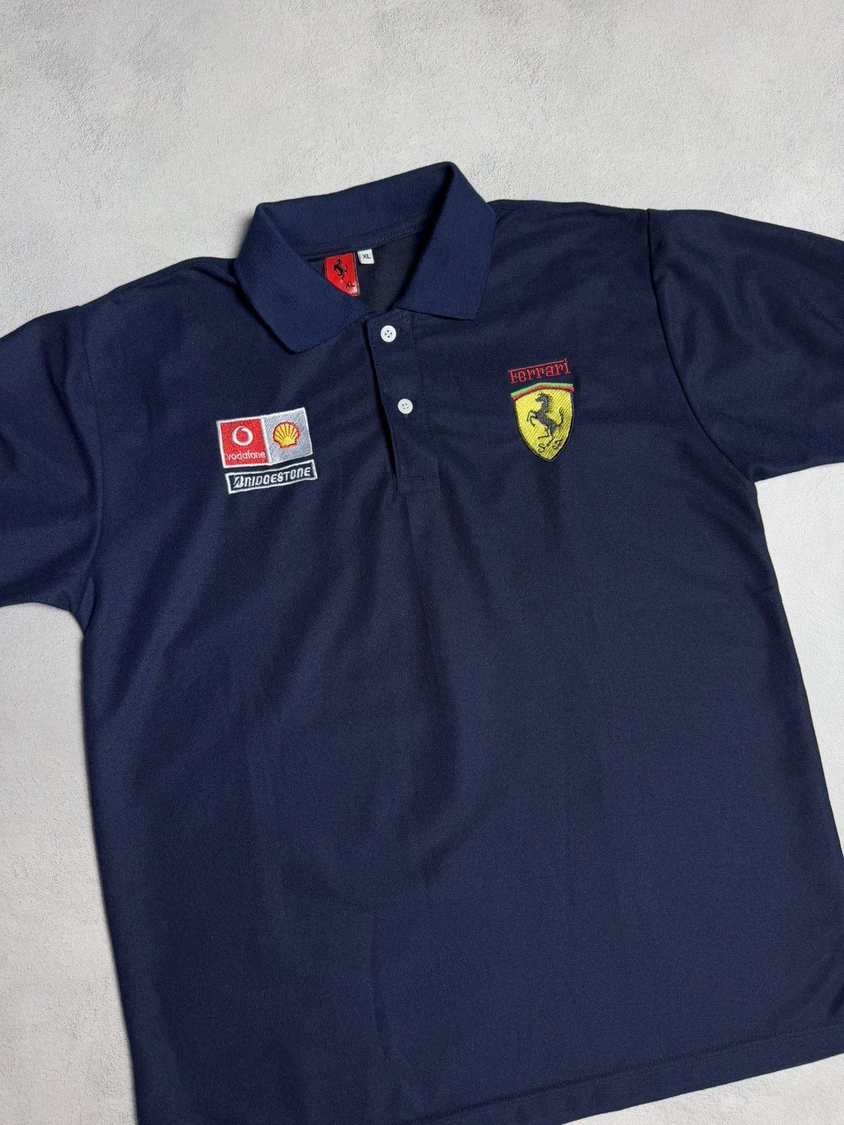 Ferrari FERRARI Racing Polo Shirt Big Embroidered Logo size L Size US L / EU 52-54 / 3 - 3 Thumbnail