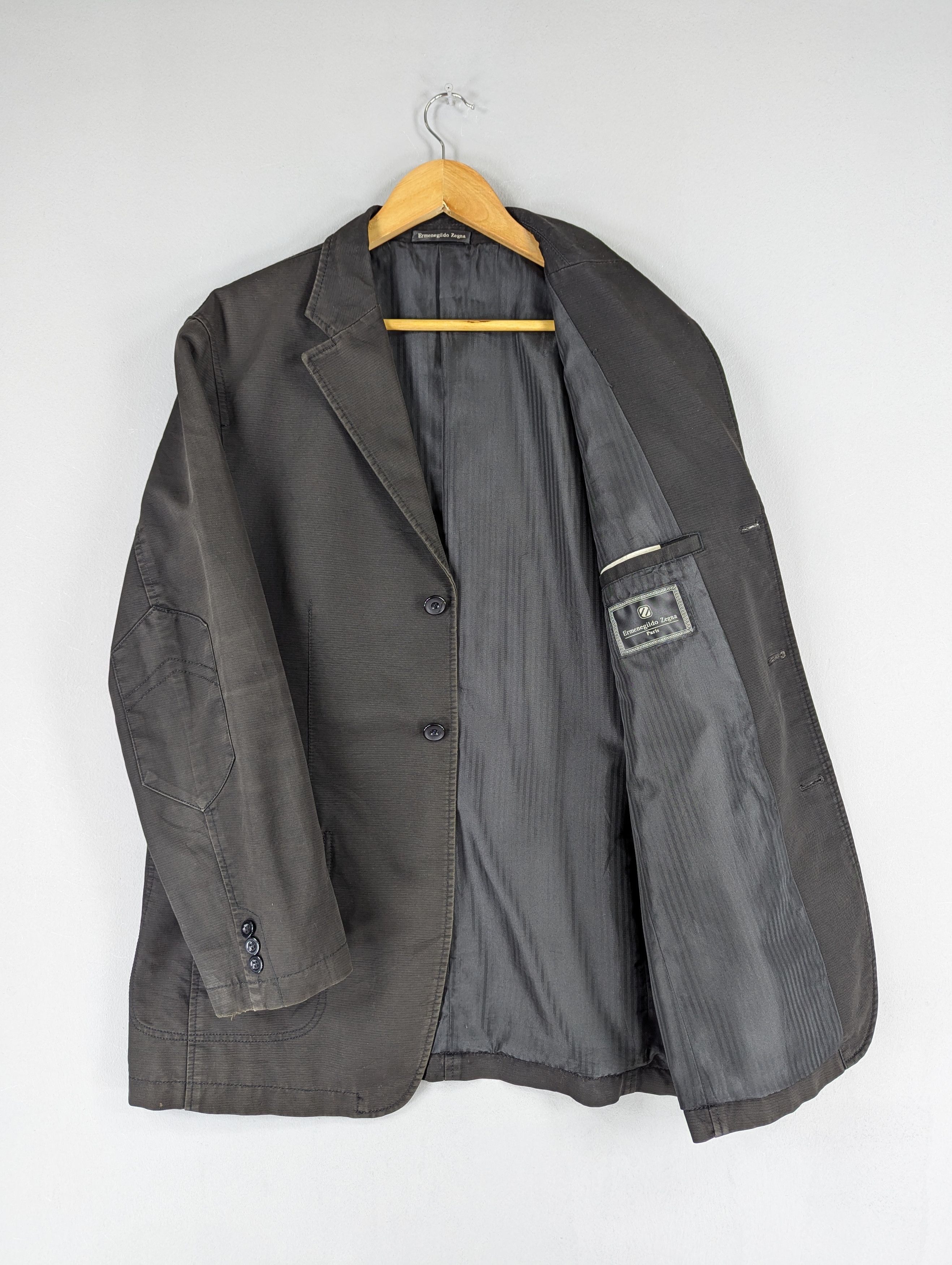 Ermenegildo Zegna Vintage Ermenegildo Zegna Paris Distressed Blazer Jacket Size US L / EU 52-54 / 3 - 9 Thumbnail