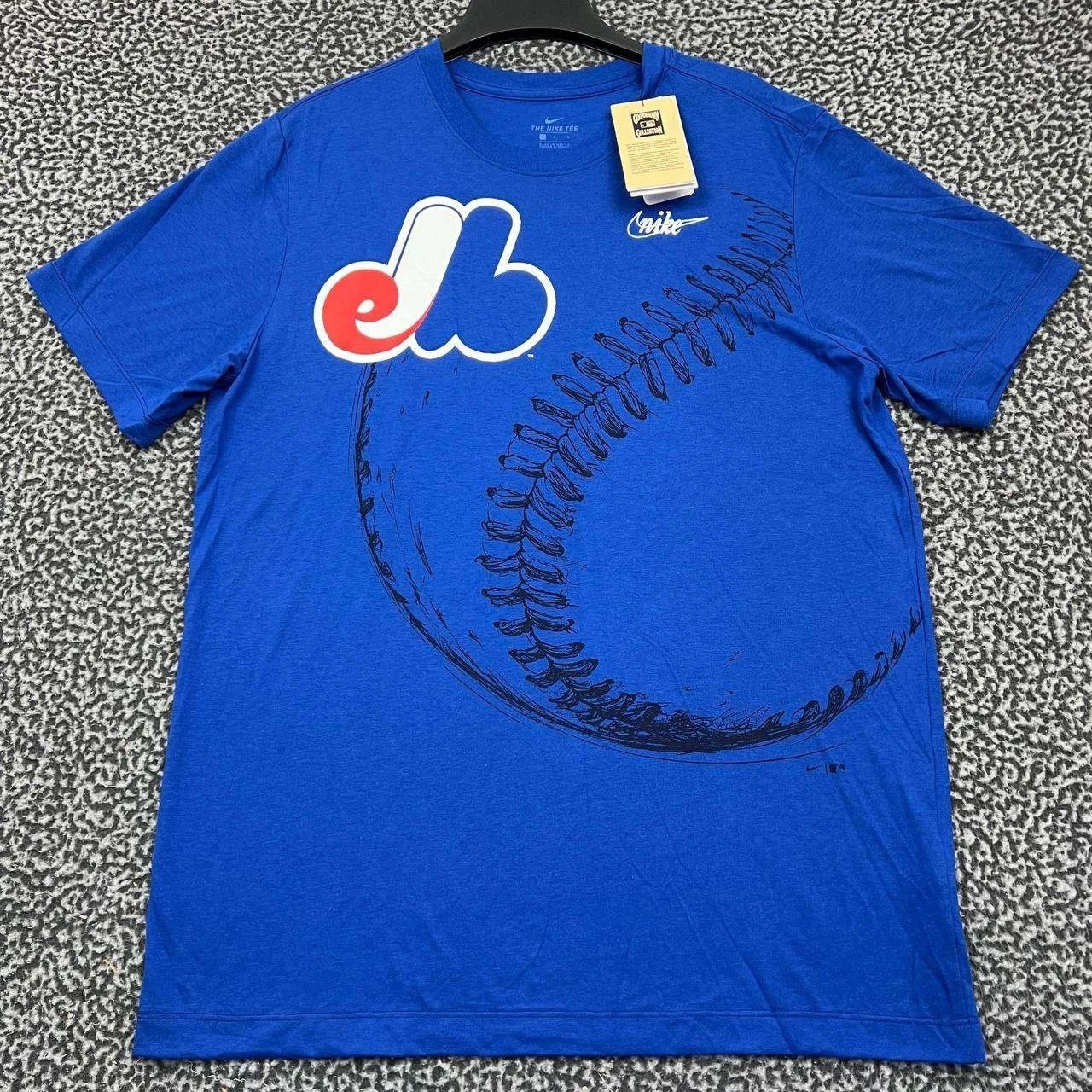 Nike Montreal Expos Shirt Men Nike Short Sleeve Crew Neck New L Size US L / EU 52-54 / 3 - 1 Thumbnail